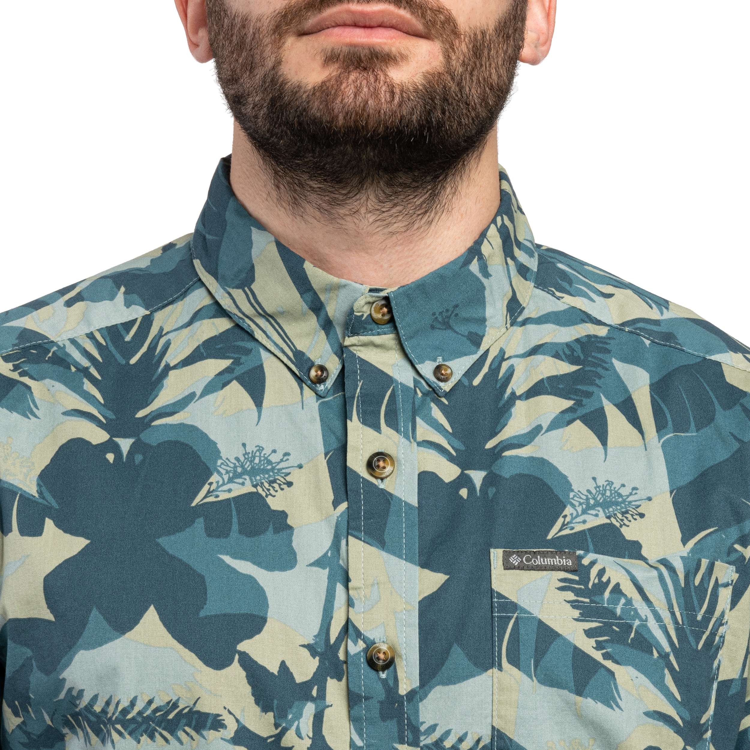 Columbia Rapid Rivers Printed Short Sleeve Shirt - Everblue