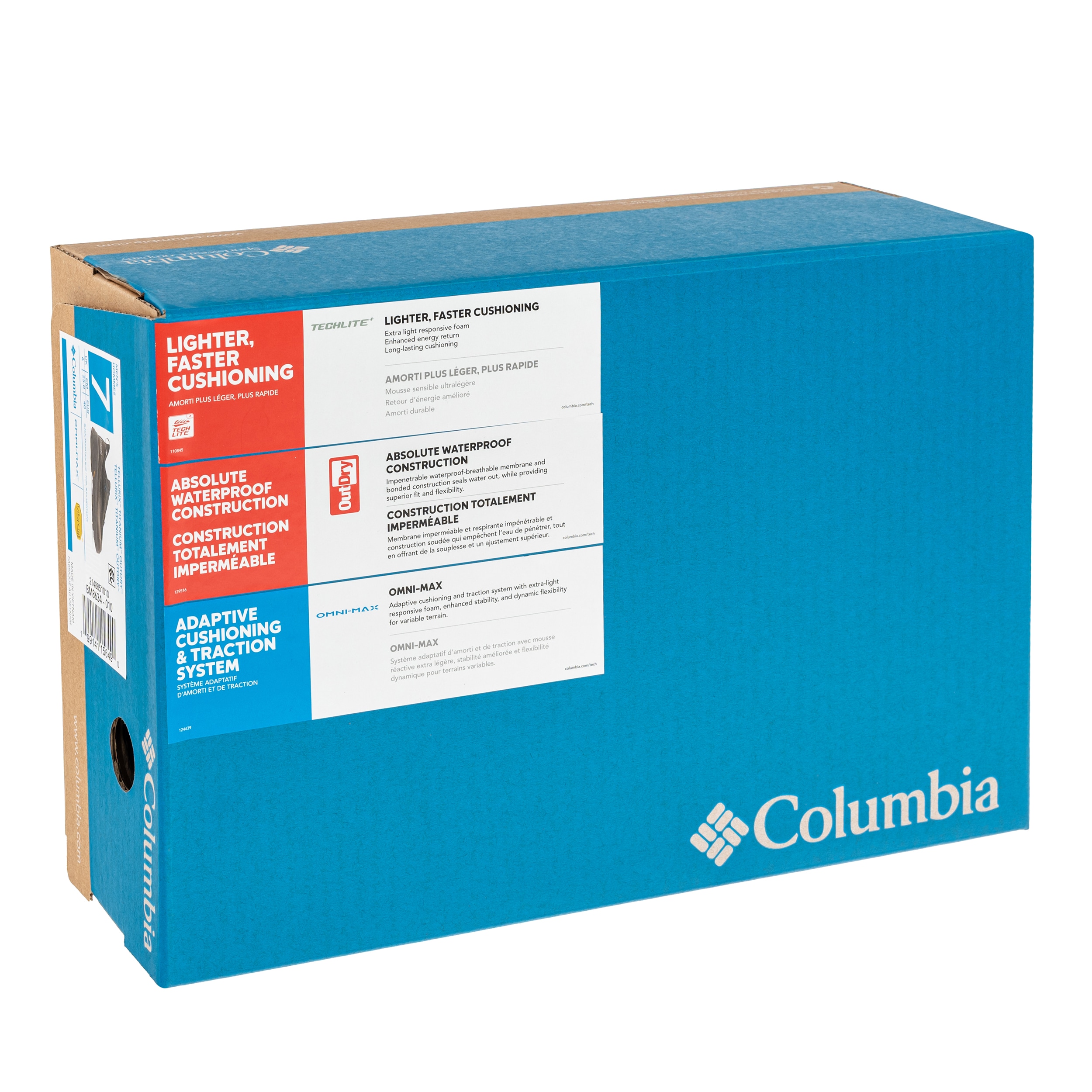 Columbia Tellurix Titanium OutDry Hiking Shoes - Black/Mountain Blue
