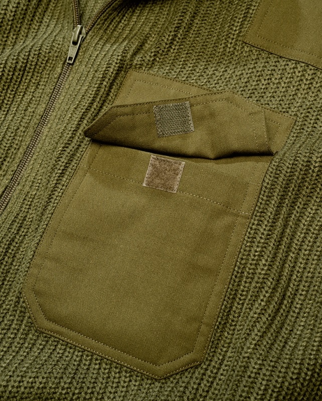 Brandit BW Cardigan Sweater - Olive