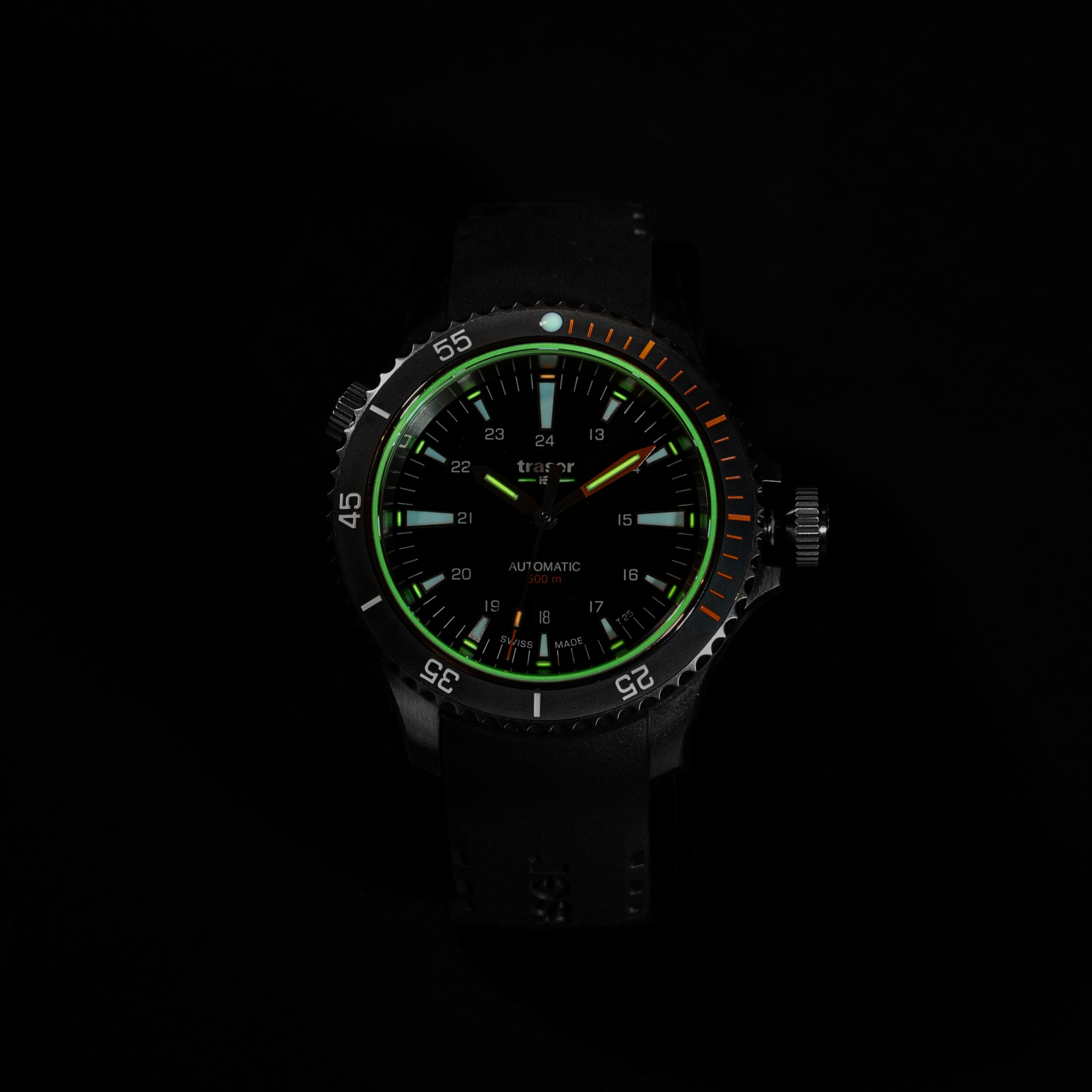 Traser P67 Diver Automatic Watch - Black