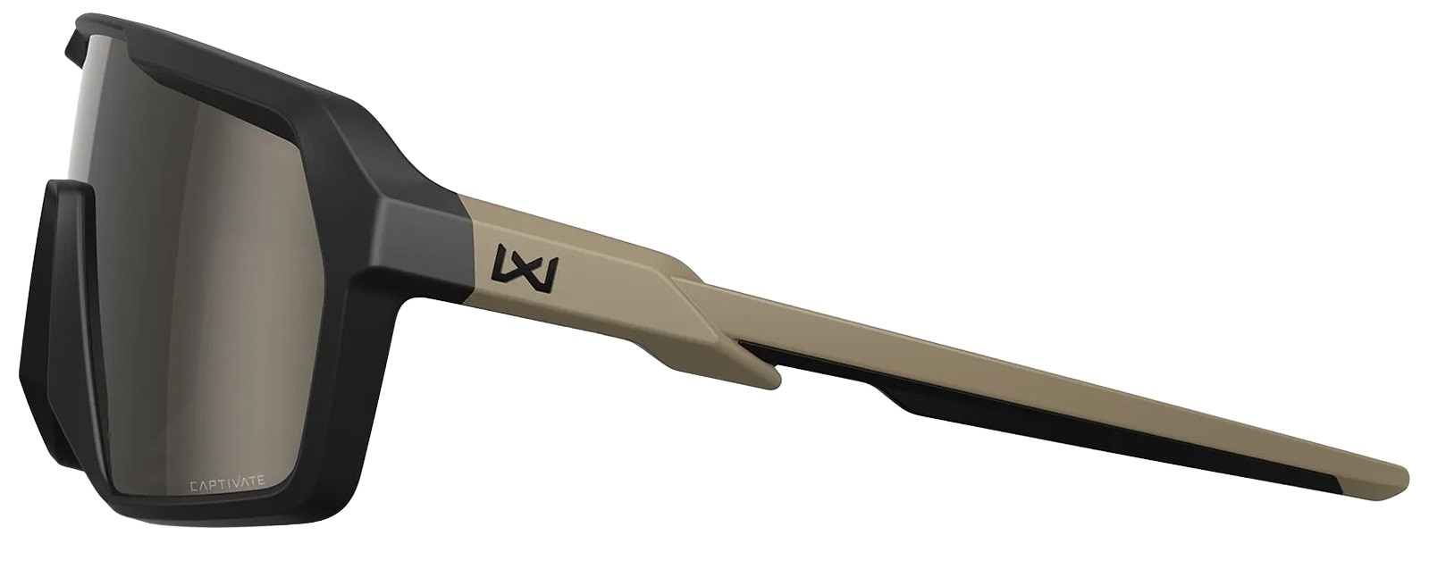 Wiley X Citadel Tactical Glasses - Captivate Tungsten/Matte Black Tan