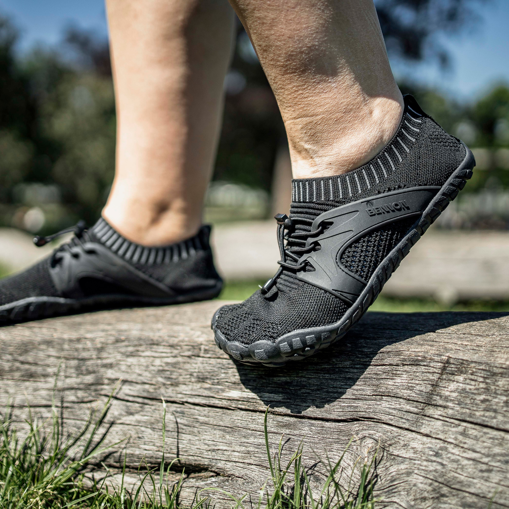 Bennon Bosky Barefoot Shoes - Black/Black