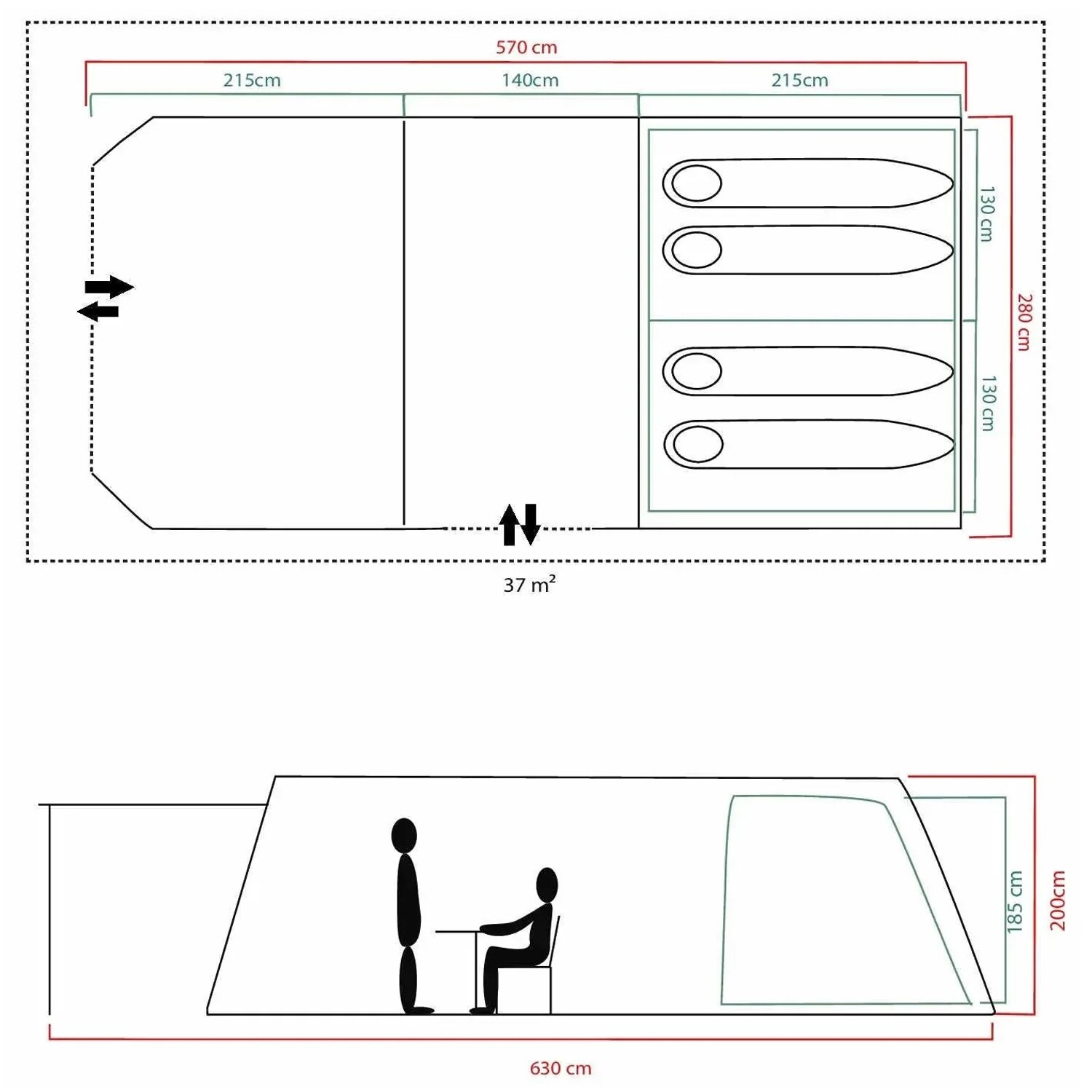 Coleman Fastpitch Victoria Falls 4 4-Person Tent