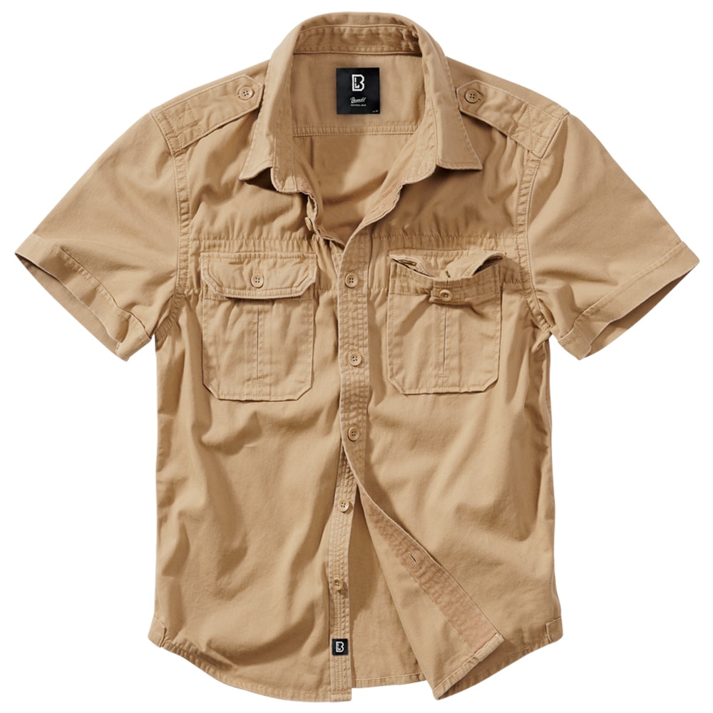 Brandit Vintage Short Sleeve Shirt - Camel