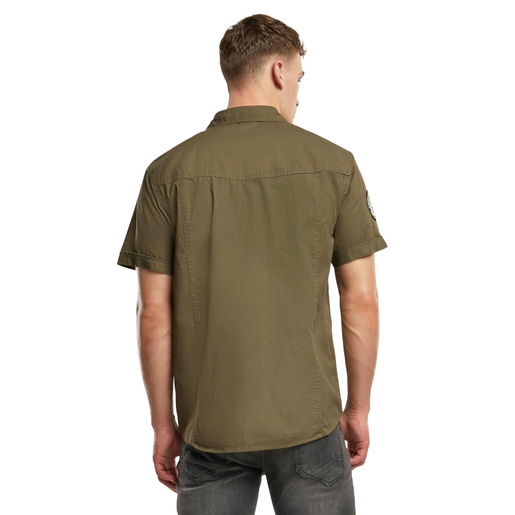 Brandit Luis Vintage Short Sleeve Shirt - Olive
