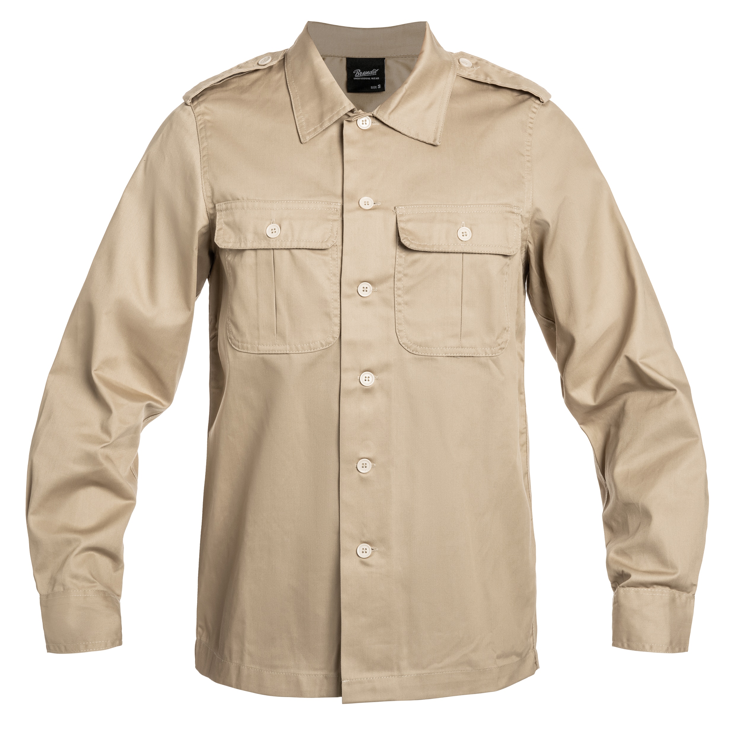 Brandit US Hemd Long Sleeve Shirt - Beige