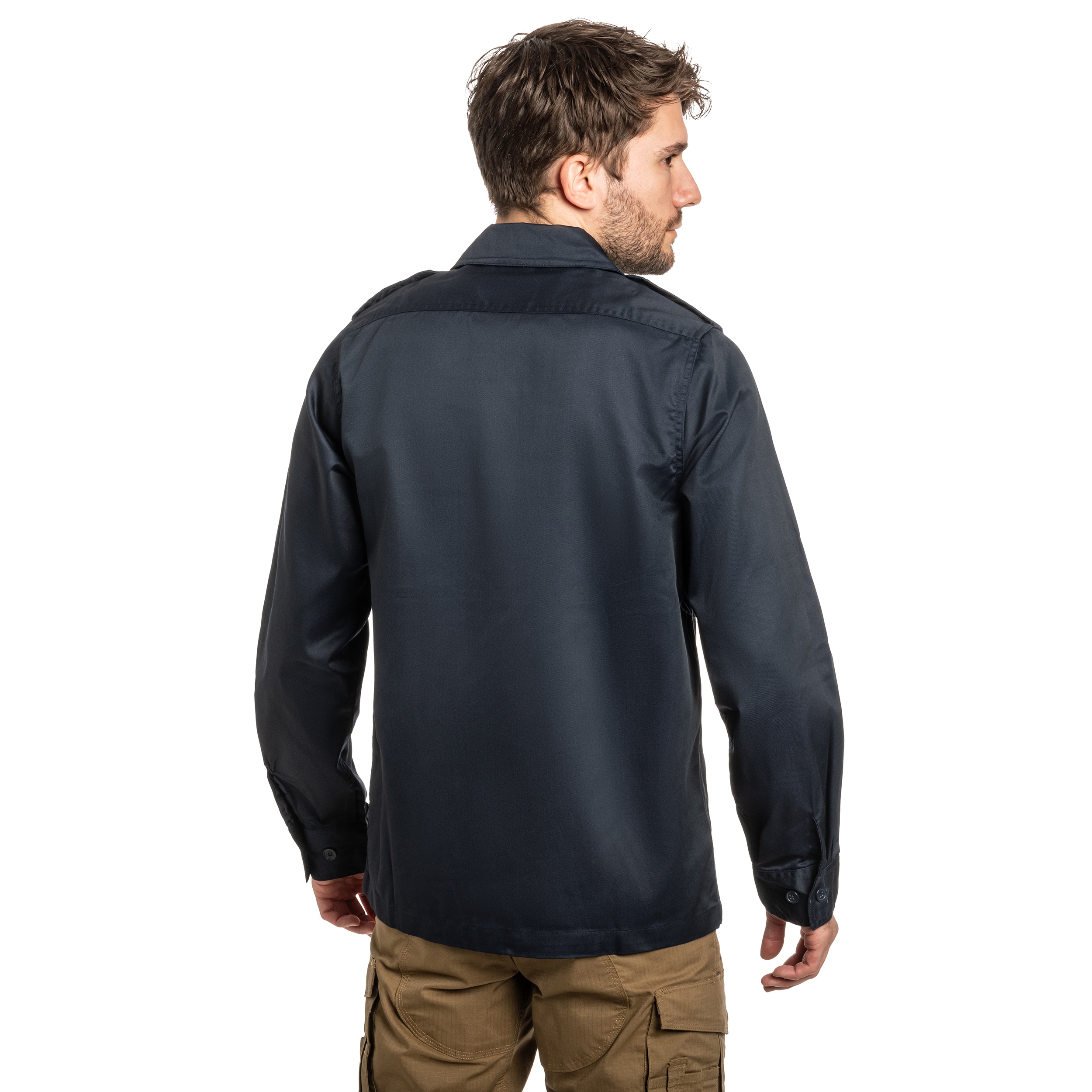 Brandit US Hemd Long Sleeve Shirt - Navy