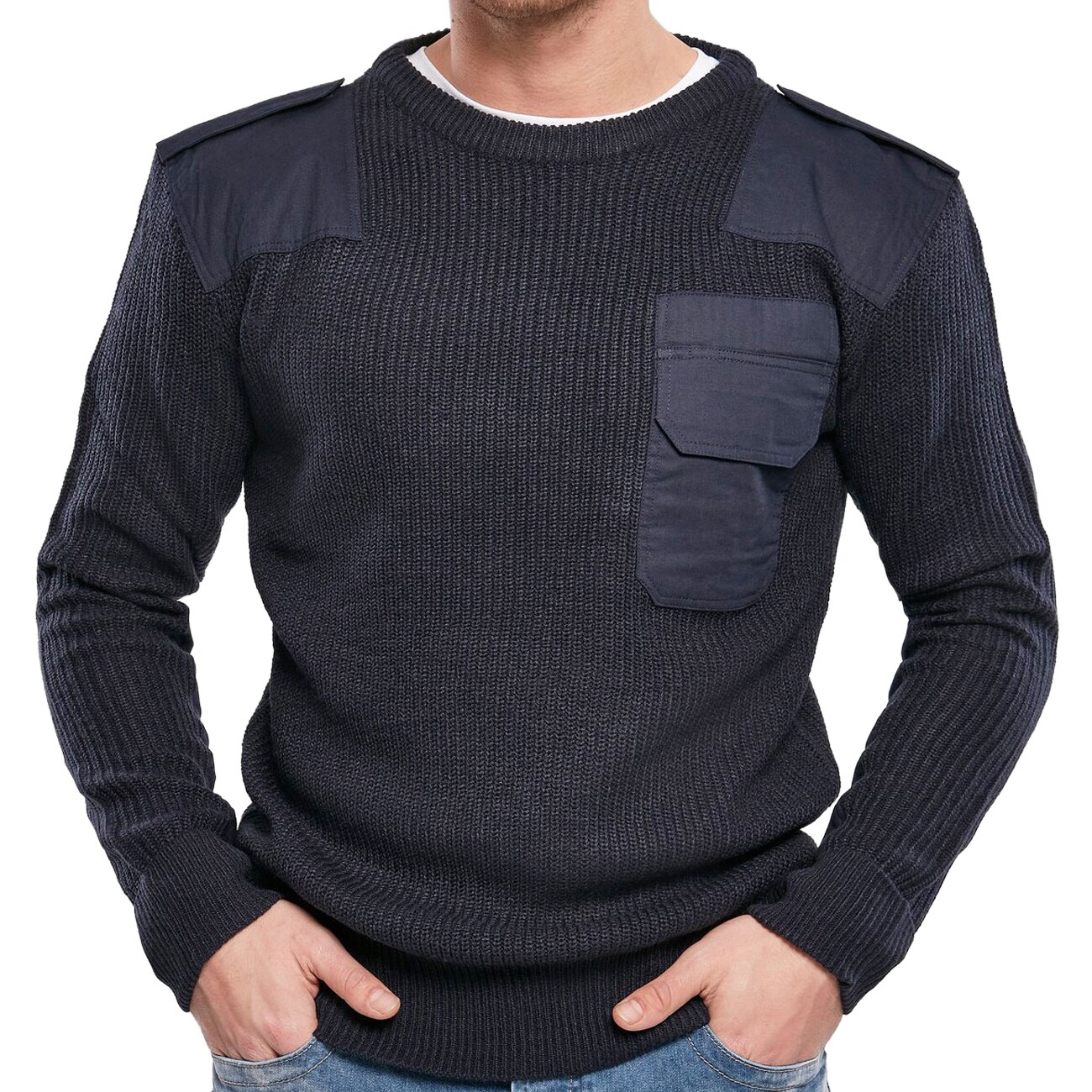 Brandit BW Pullover Sweater - Navy