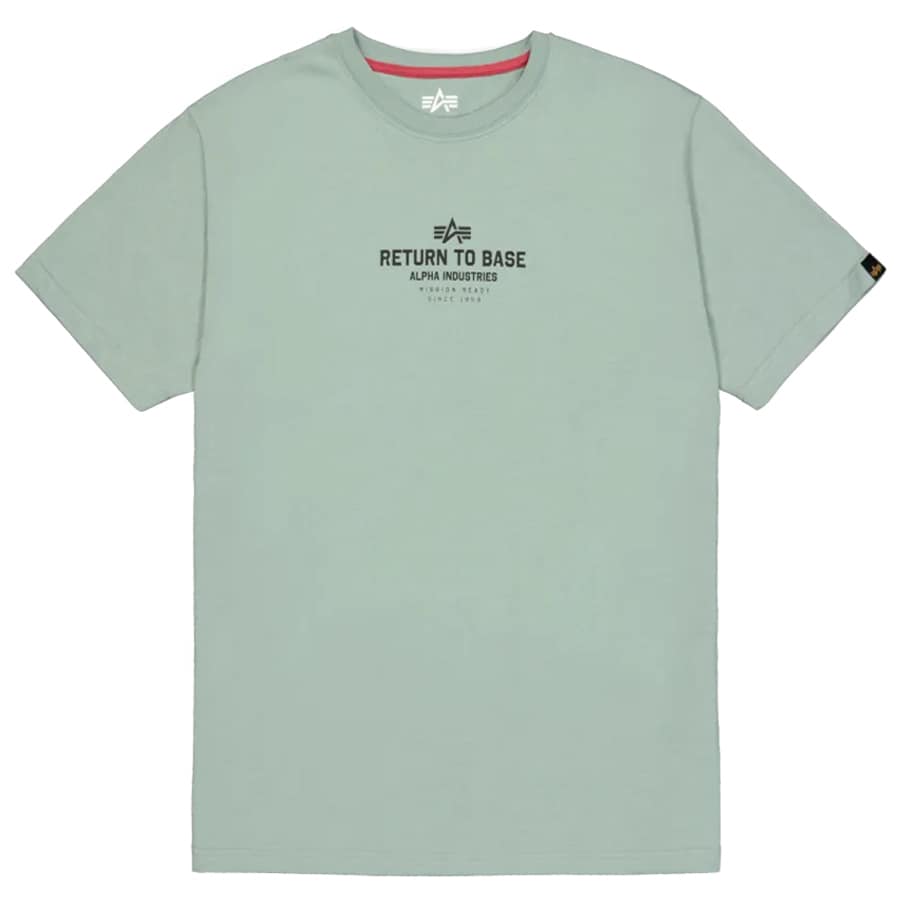 Alpha Industries Return to Base T-shirt - Frost Green