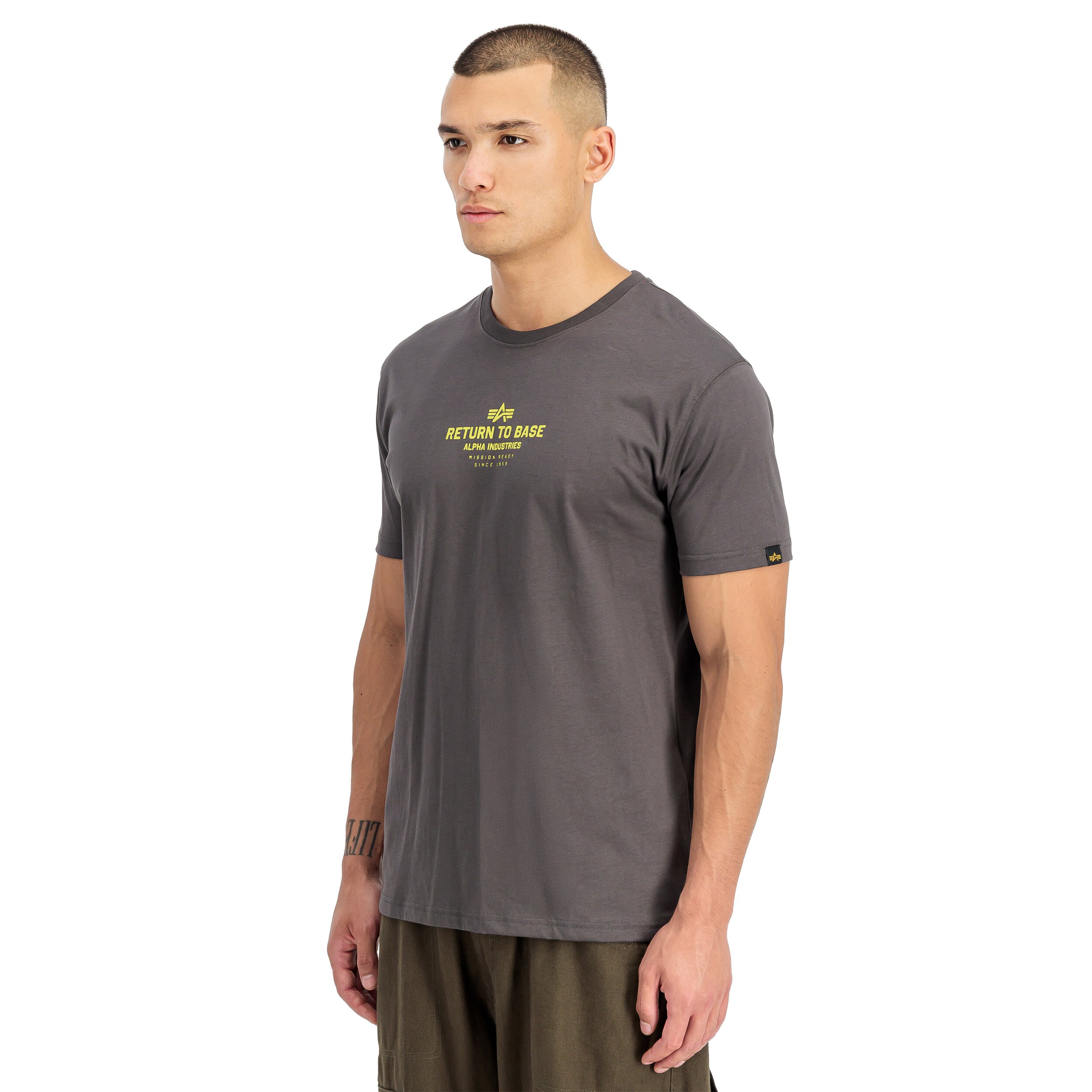 Alpha Industries Return to Base T-shirt - Vintage Grey