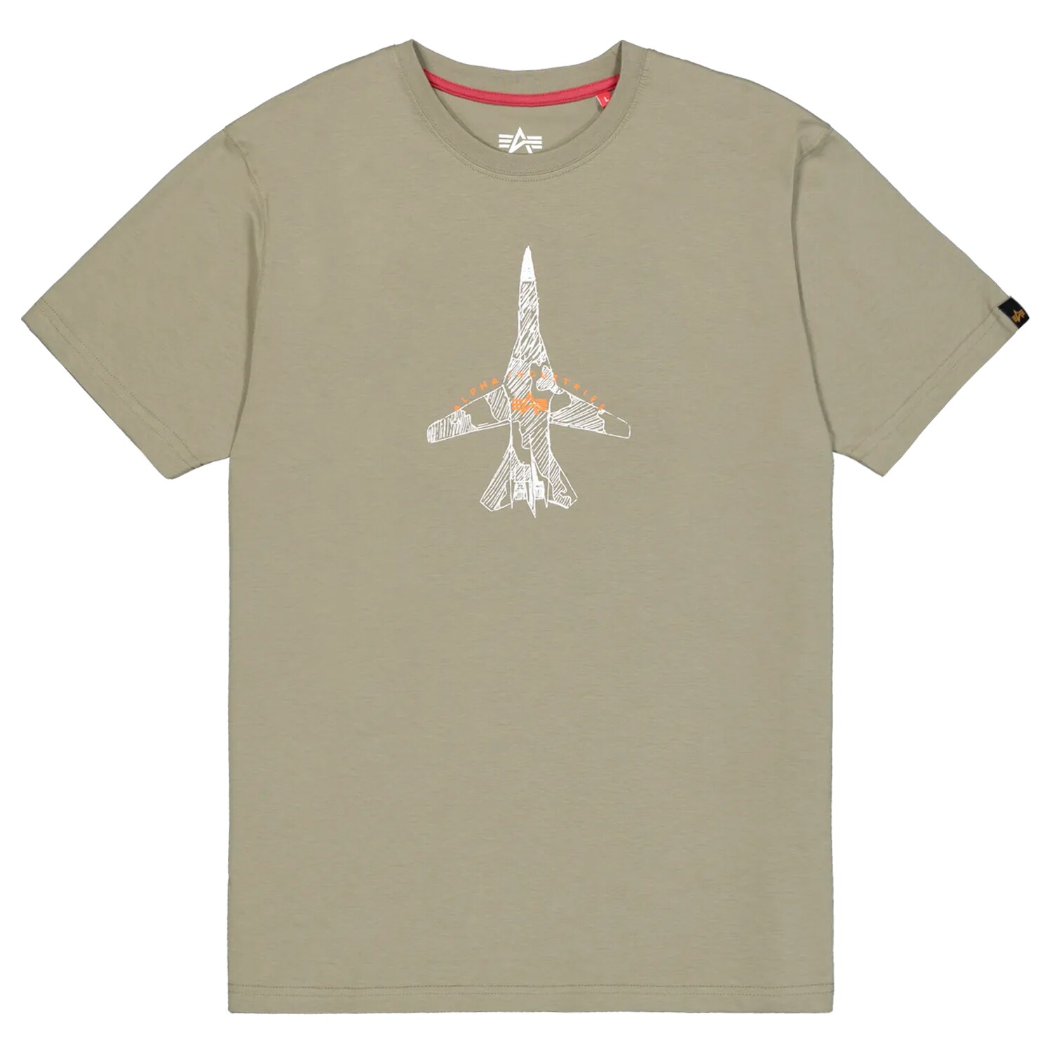 Alpha Industries Air Force Sketch T-Shirt - Olive