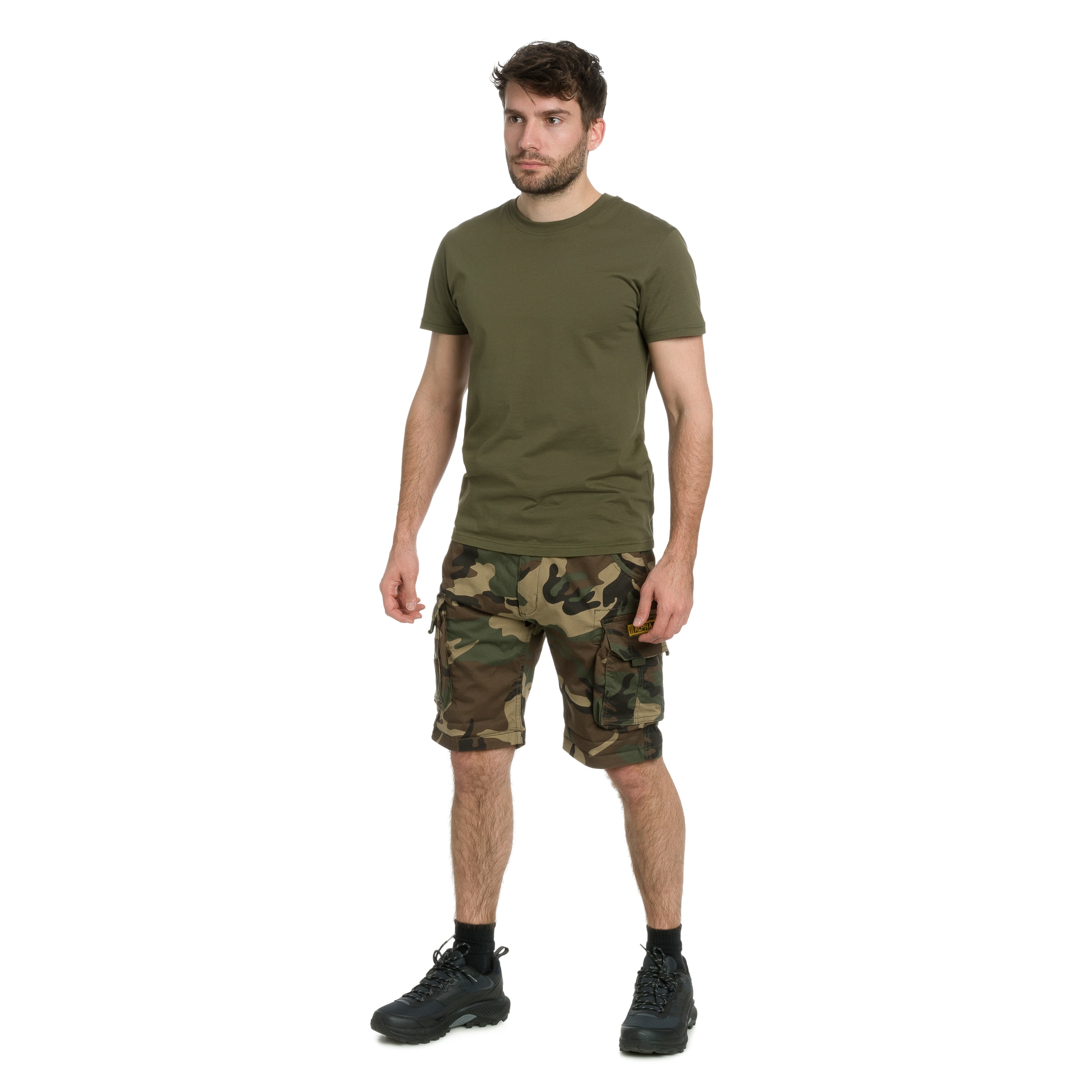 Alpha Industries Crew Short Shorts - Woodland Camo 65