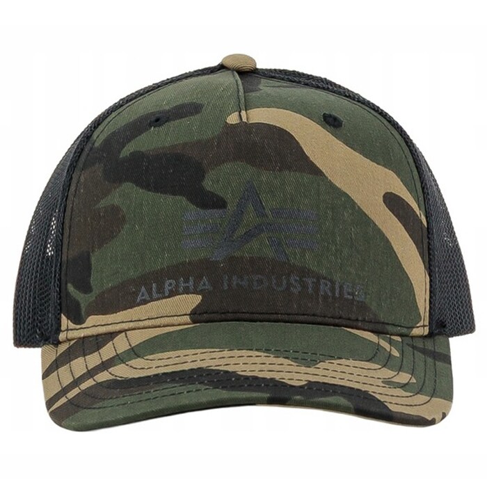 Alpha Industries Basic Trucker Cap - Woodland Camo 65