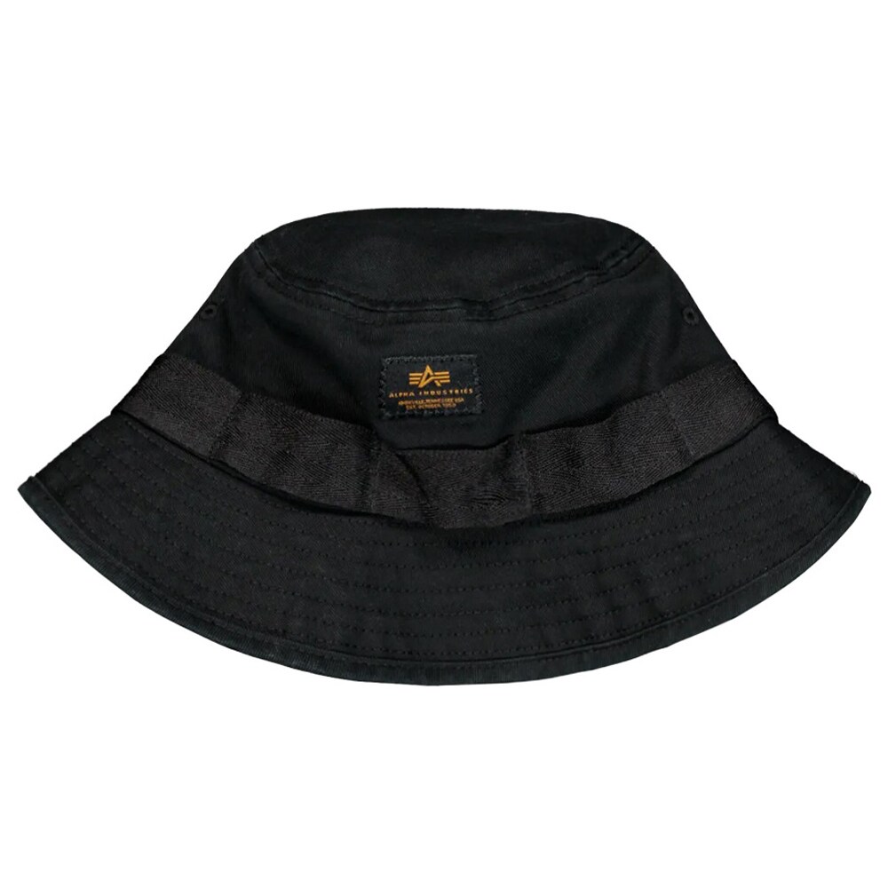 Alpha Industries Washed Out Bucket Hat - Black