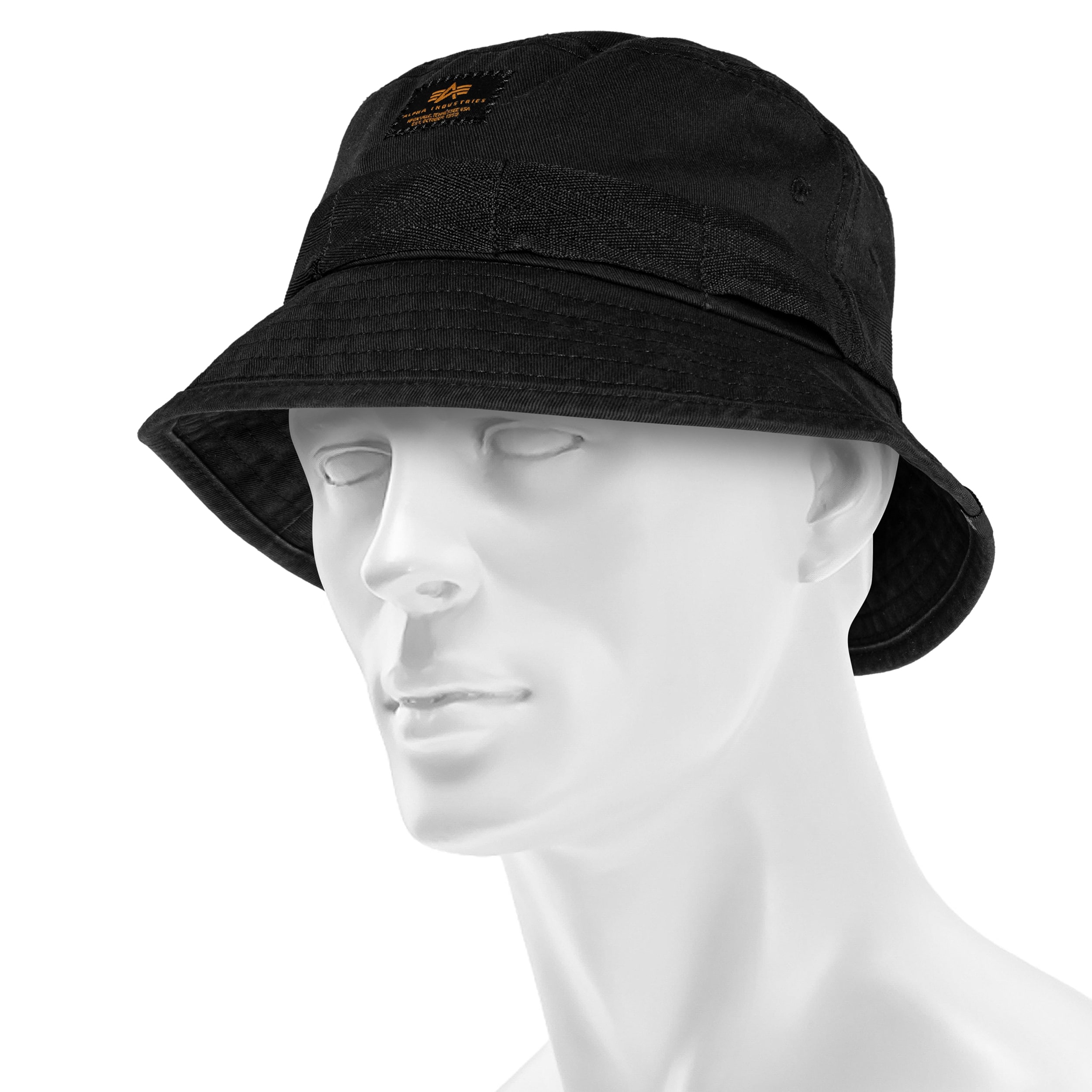 Alpha Industries Washed Out Bucket Hat - Black