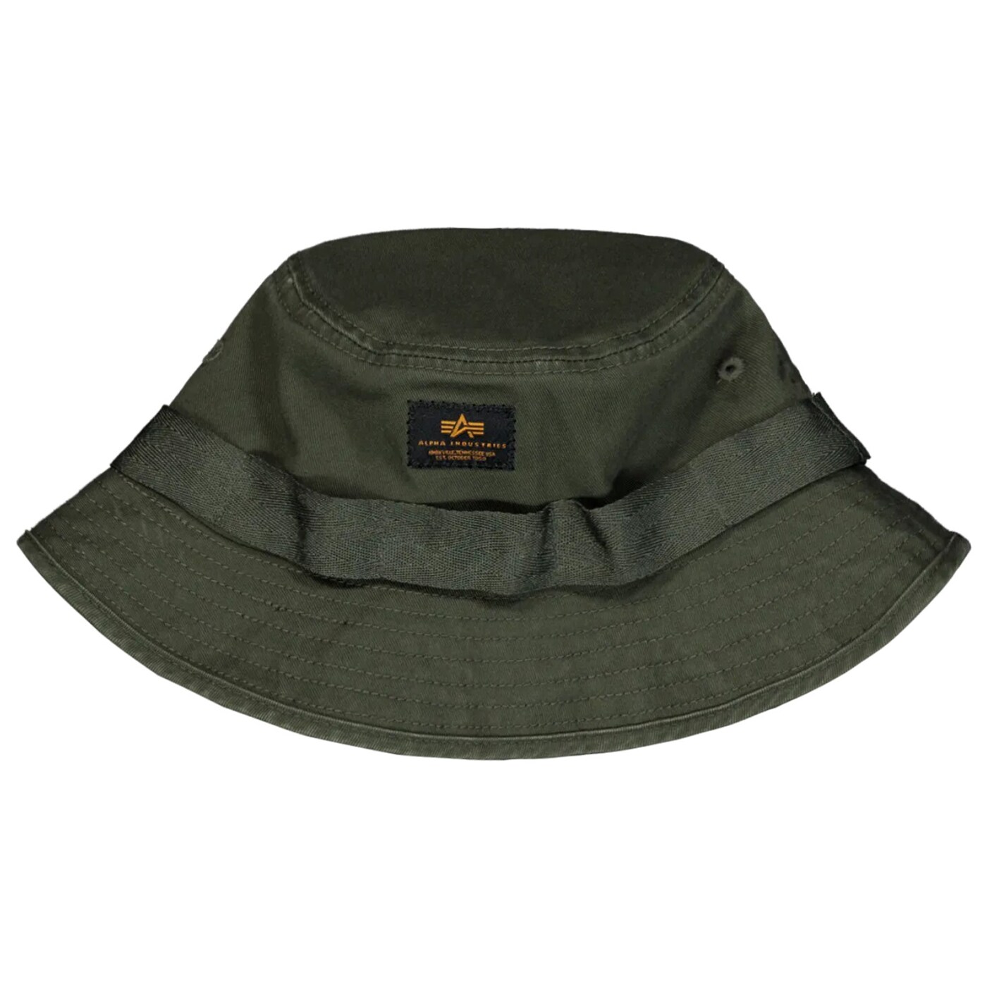 Alpha Industries Washed Out Bucket Hat - Dark Olive