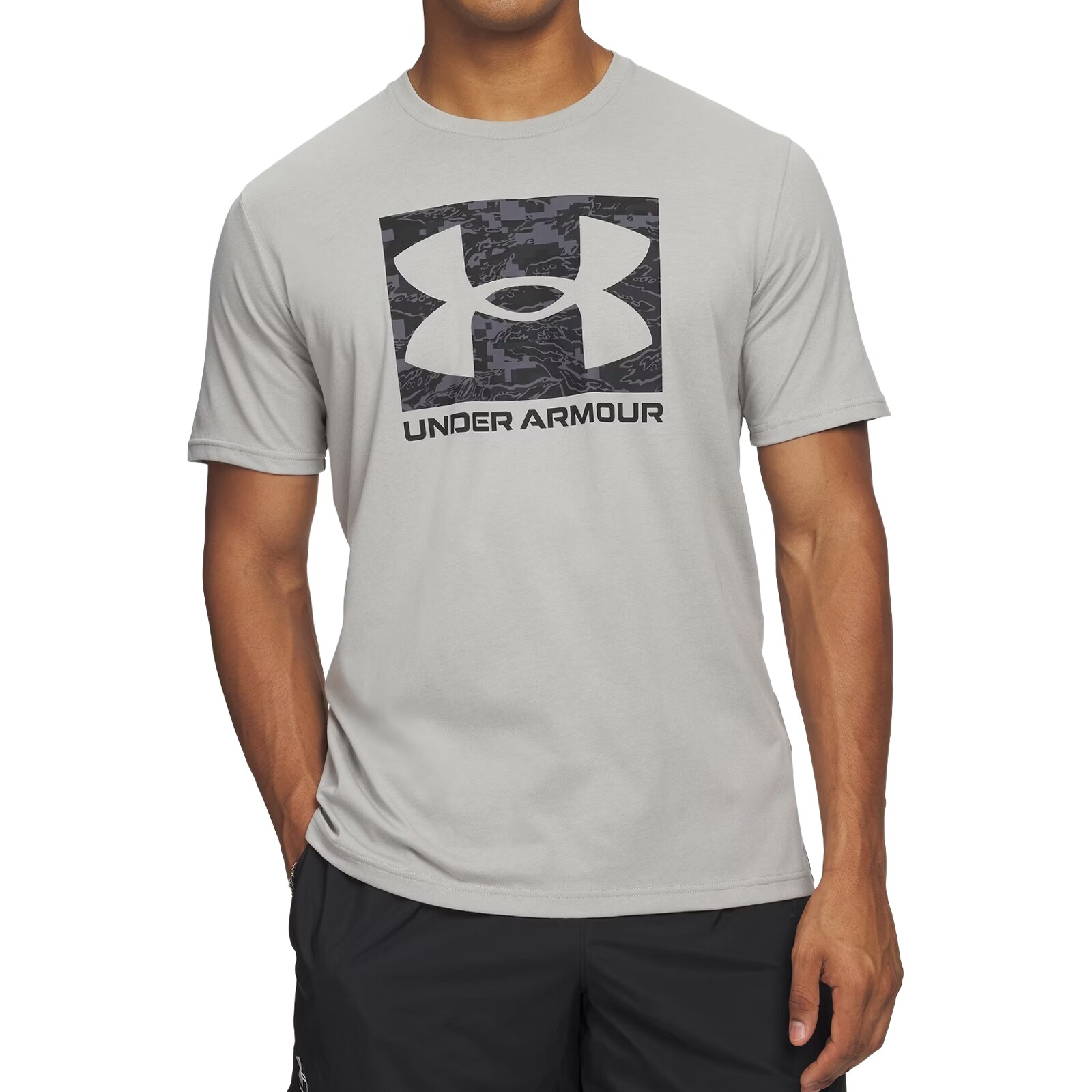 Under Armour UA ABC Camo Boxed Logo T-shirt - Titanium/Black