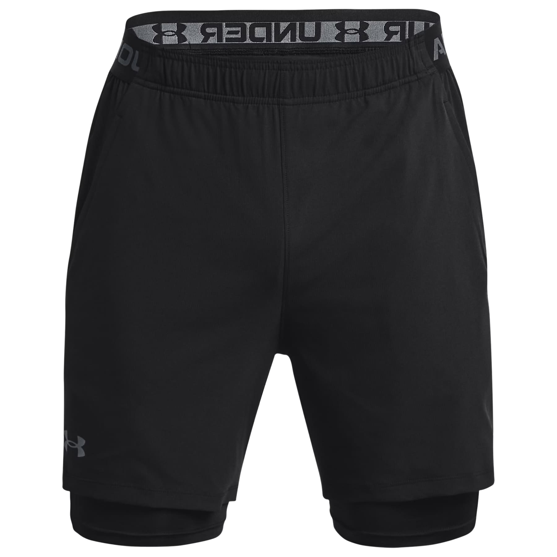 Under Armour 2-in-1 Vanish Woven Shorts - Black/Pitch Gray