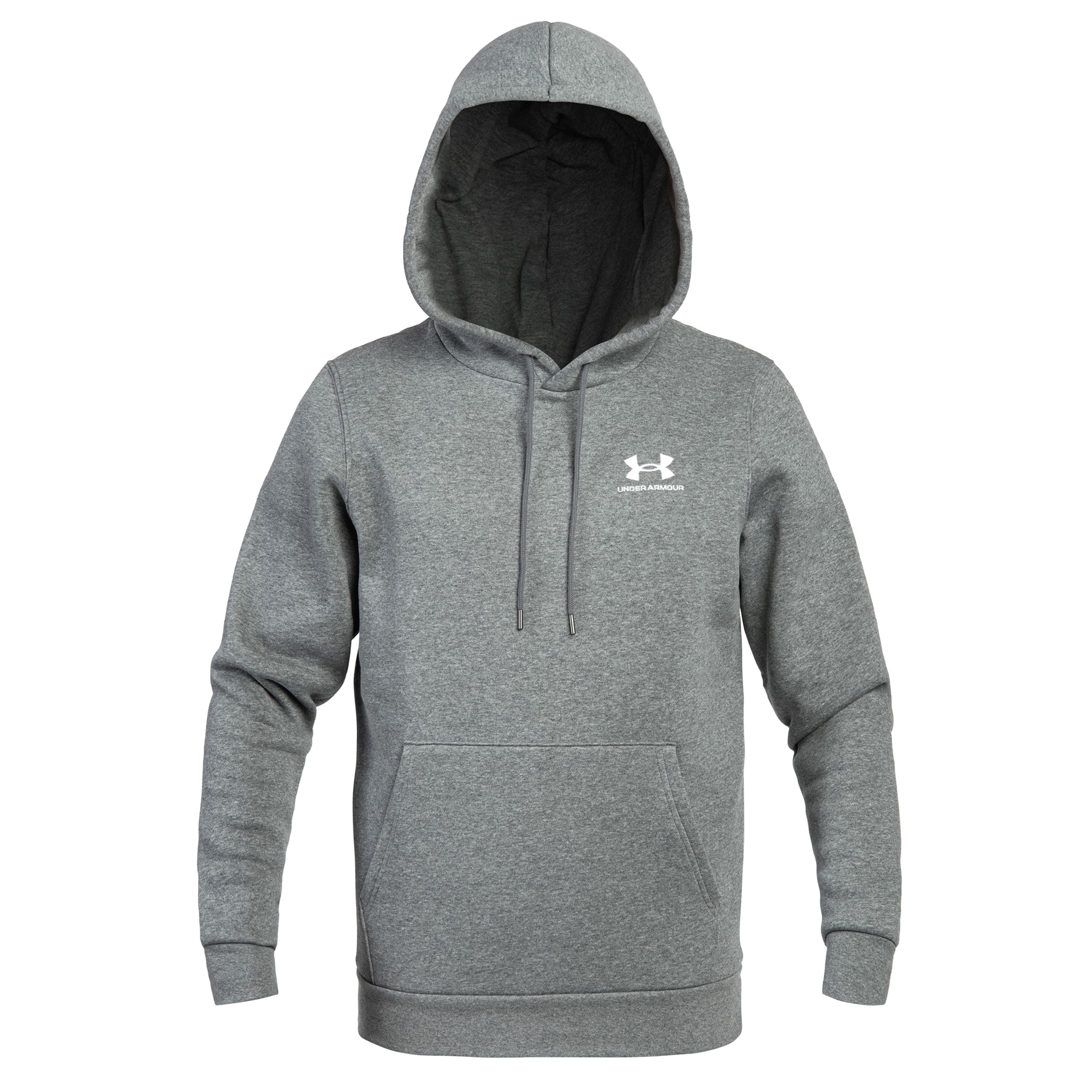 Under Armour Icon Fleece Hoodie - Pitch Gray Medium Heather/White