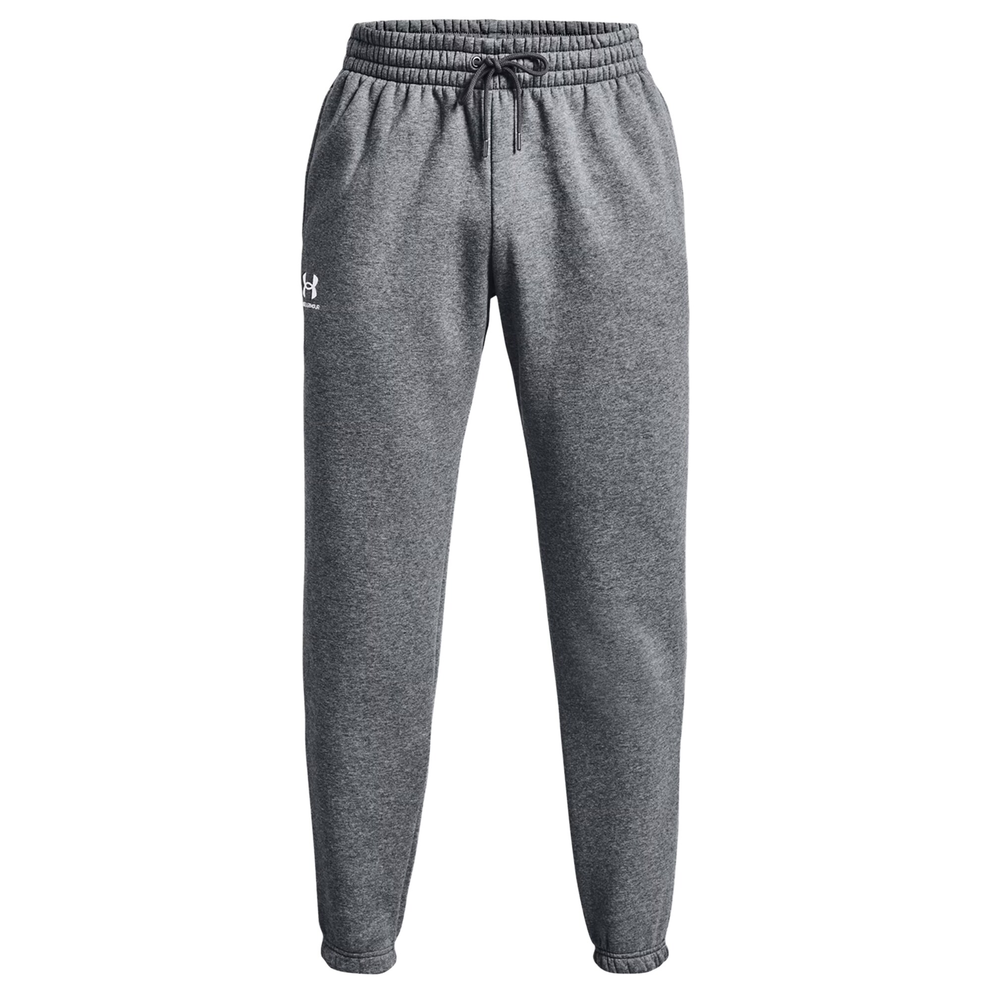 Under Armour Jogger Icon Fleece Pants - Pitch Gray Medium Heather/White
