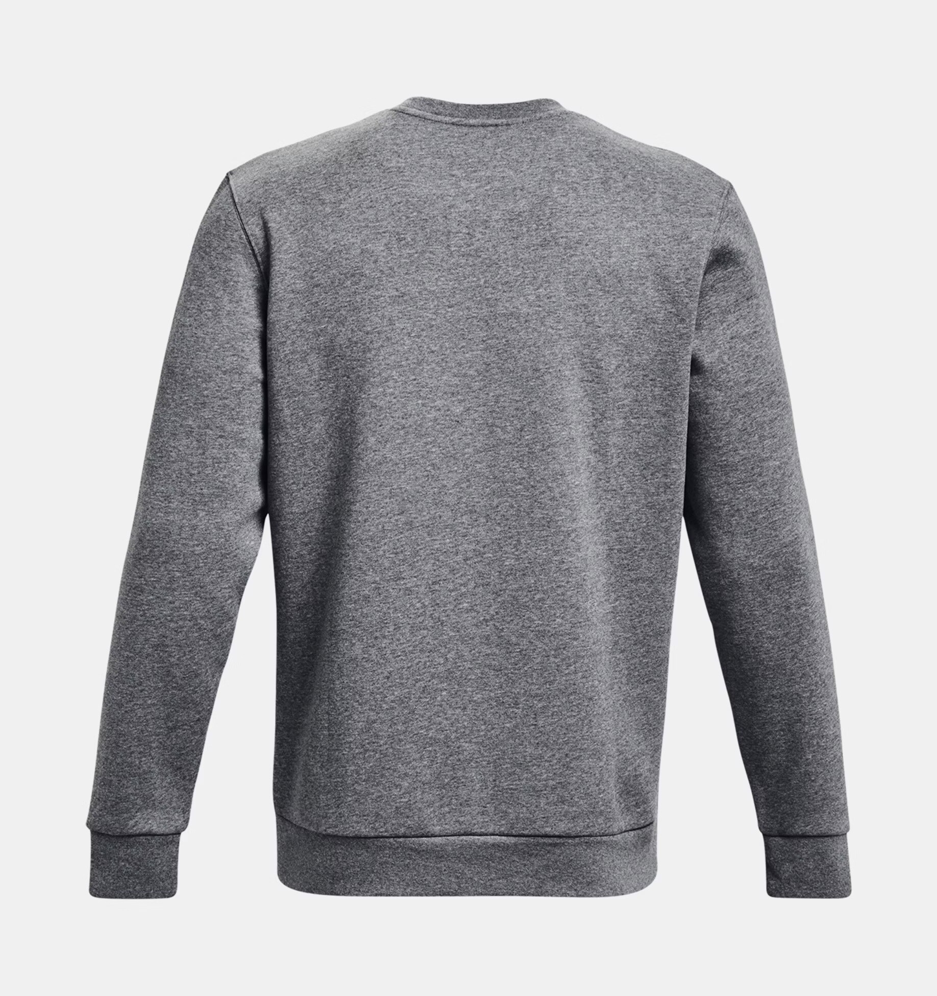 Under Armour Icon Fleece Crew Sweatshirt - Pitch Gray Medium Heather/White