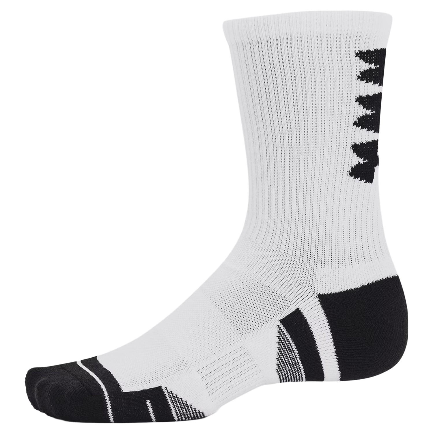 Under Armour Performance Tech Socks White/Black - 3 pairs