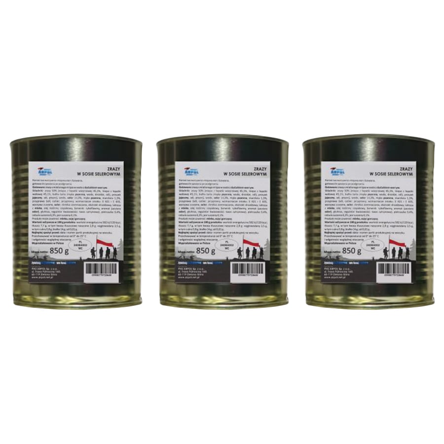 Arpol Canned Foods - Beef Rolls in celery sauce 850 g - 3 pcs.