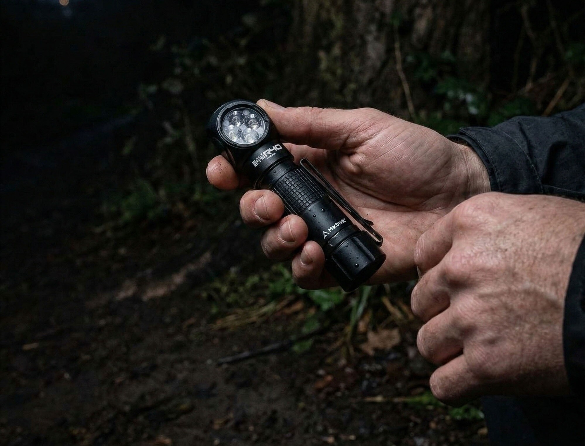 Mactronic Black Eye R40 Head and Angle Flashlight - 4000 lumens