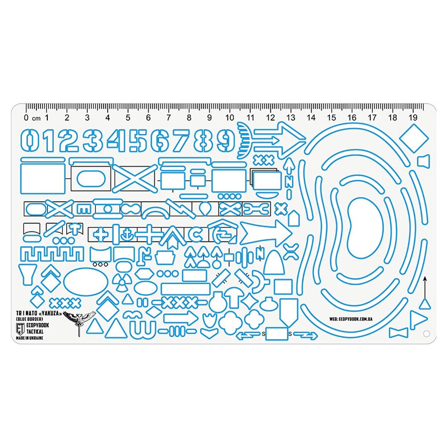 M-Tac Ecopybook Tactical Ruler Of An Intelligence Agent UA - Blue