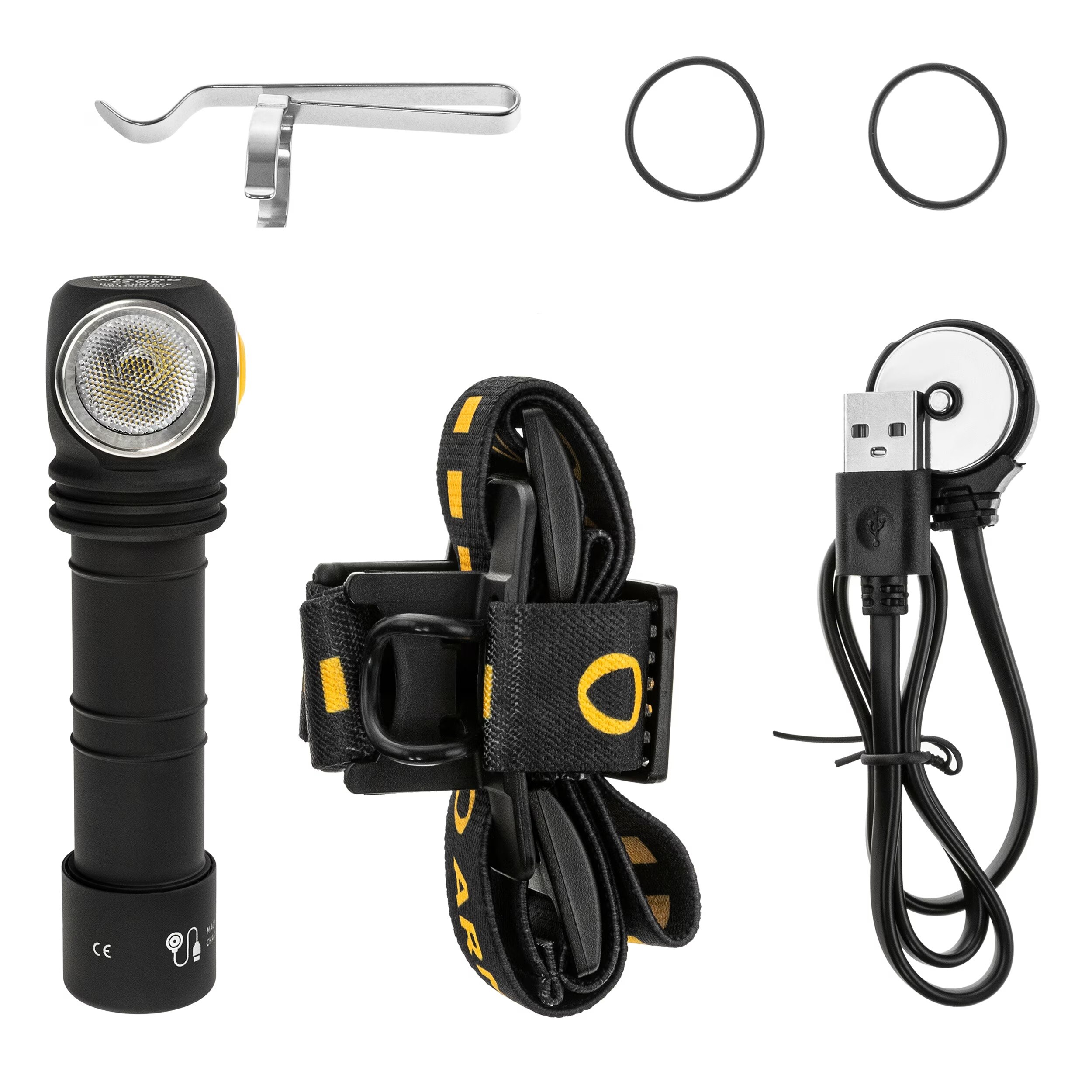 Armytek Wizard C2 WR Magnet USB White PCB Head and Angle Flashlight - 1100 lumens