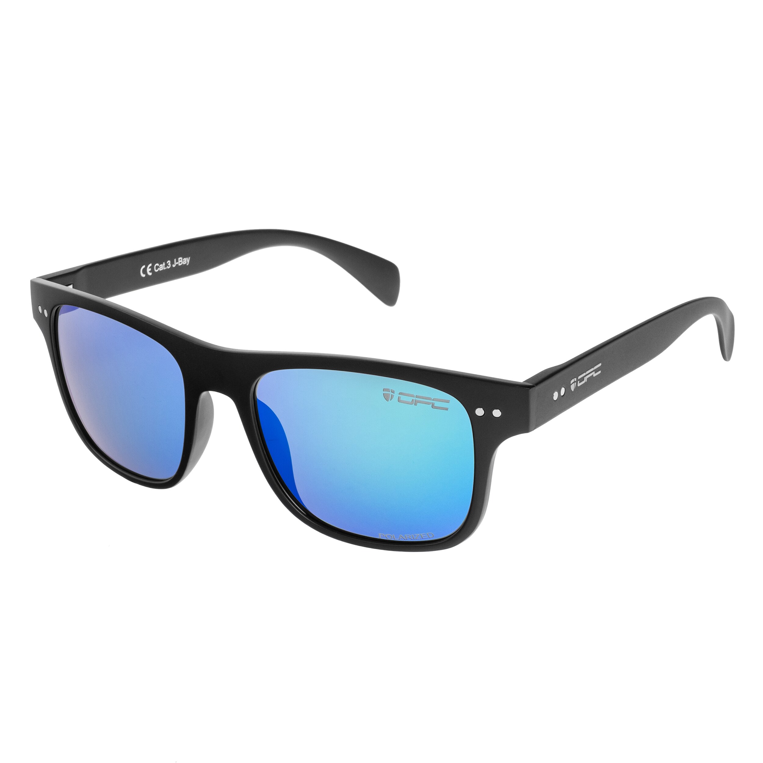 OPC Lifestyle J-Bay Matt Black Green Revo Polarized Sunglasses