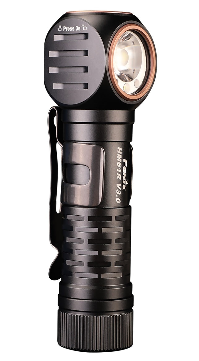 Fenix HM61R V3.0 Head and Angled Flashlight with headband - 1800 lumens