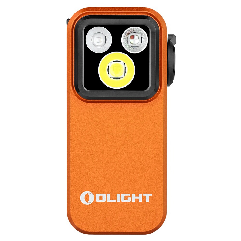 Olight Oclip Pro S Rechargeable Flashlight Orange - 600 lumens