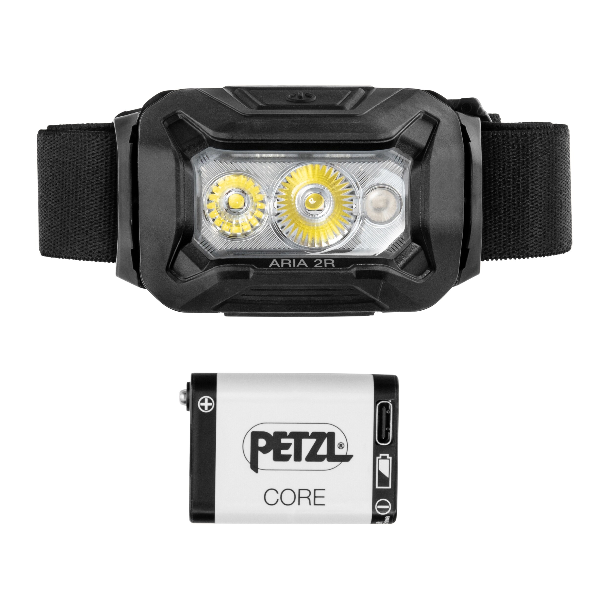 Petzl Aria 2R RGB Headlamp Black - 625 lumens