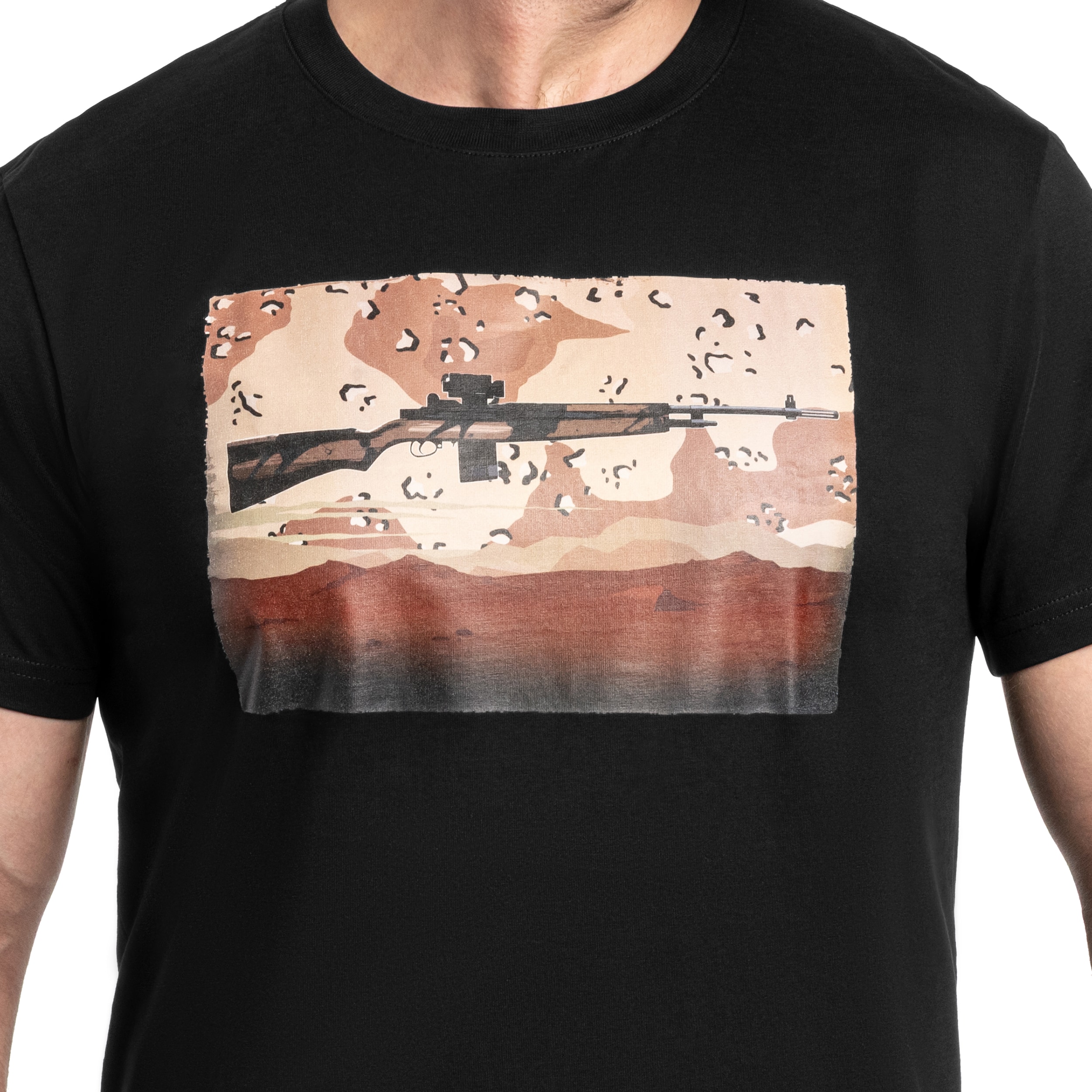 Helikon-Tex M14 T-Shirt - Black/6 Color Desert