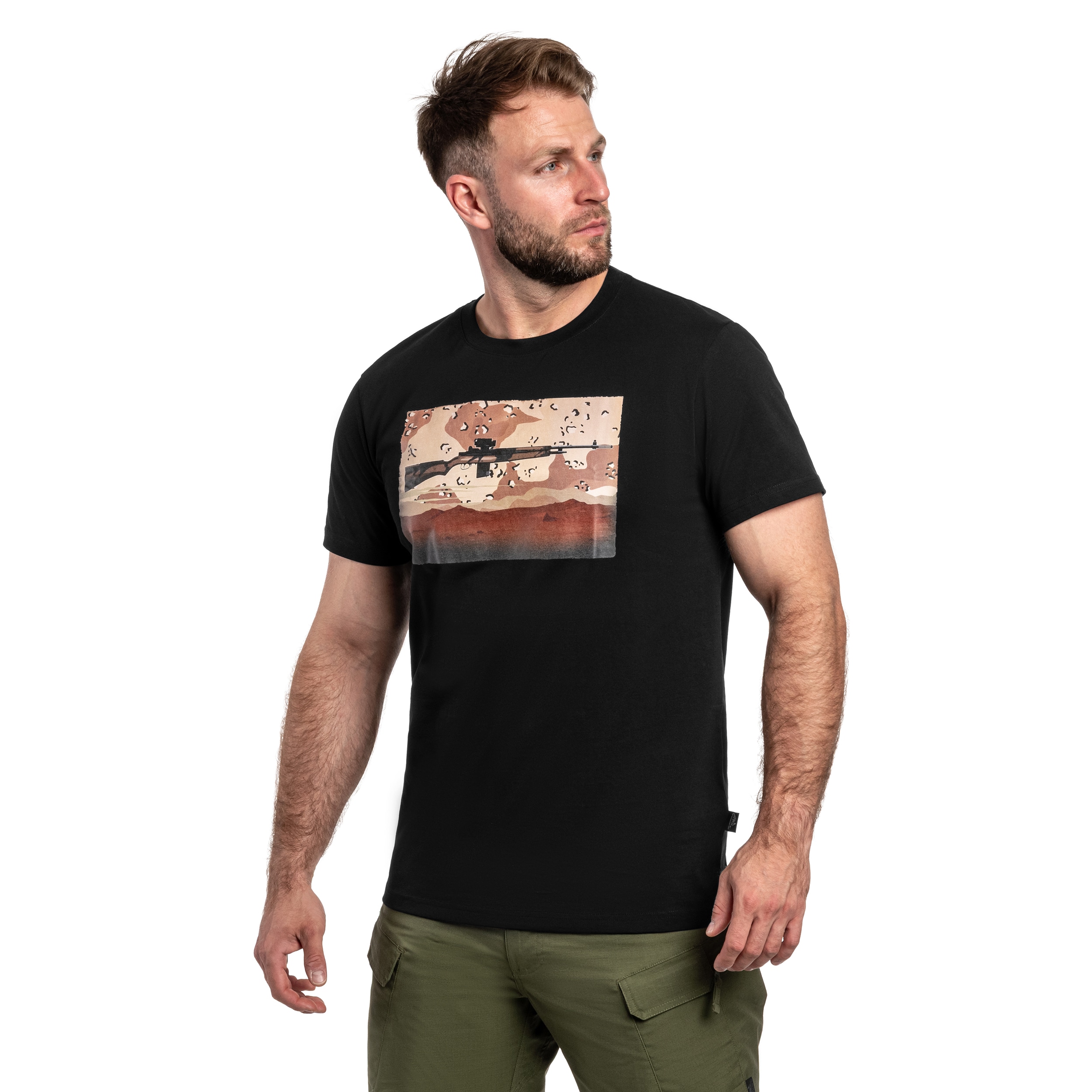 Helikon-Tex M14 T-Shirt - Black/6 Color Desert
