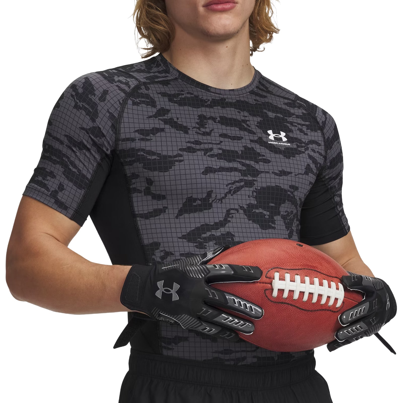 Under Armour HeatGear Printed Thermal T-shirt - Black