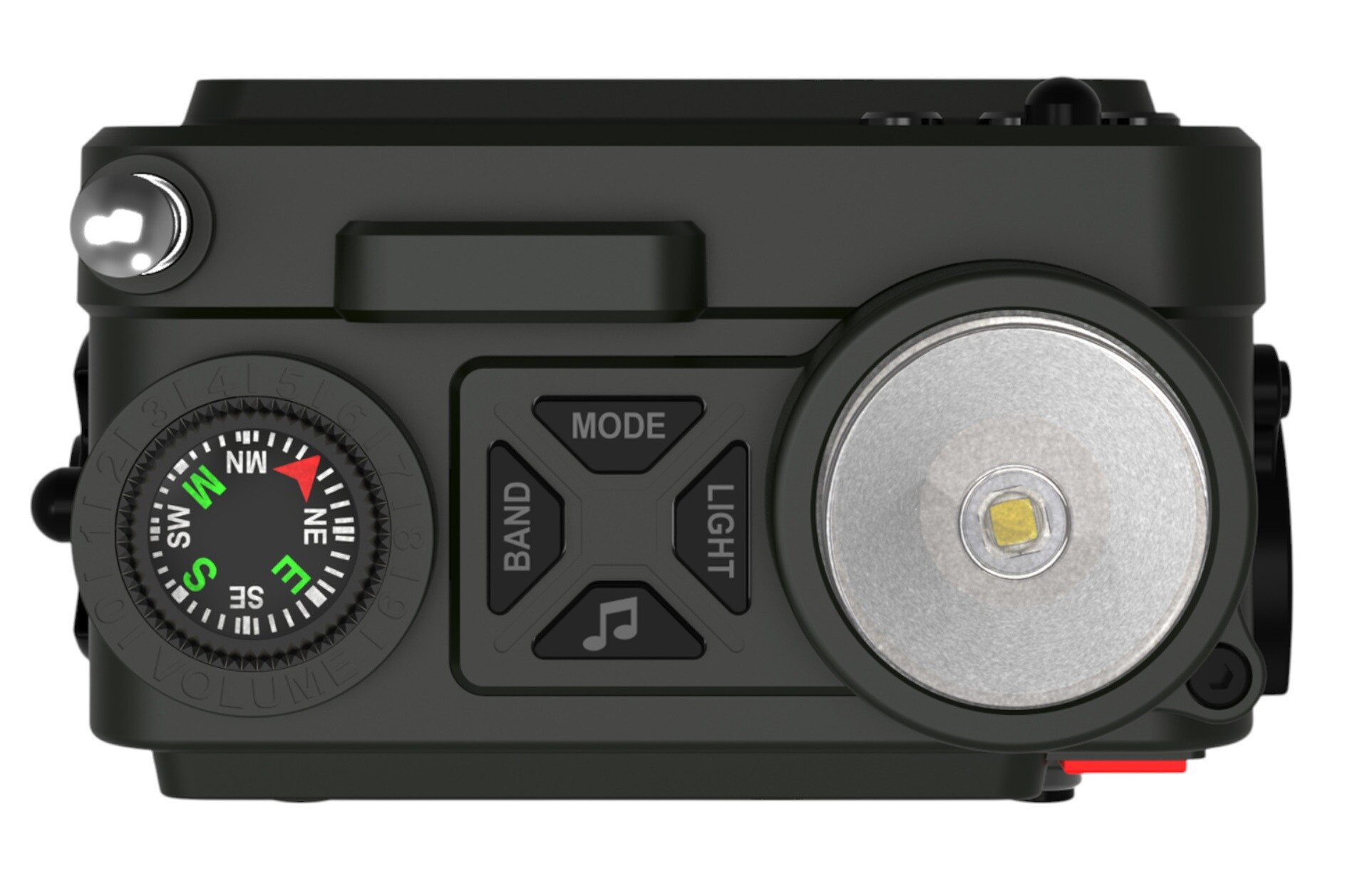 JB Tacticals R12 Emergency Radio - Green