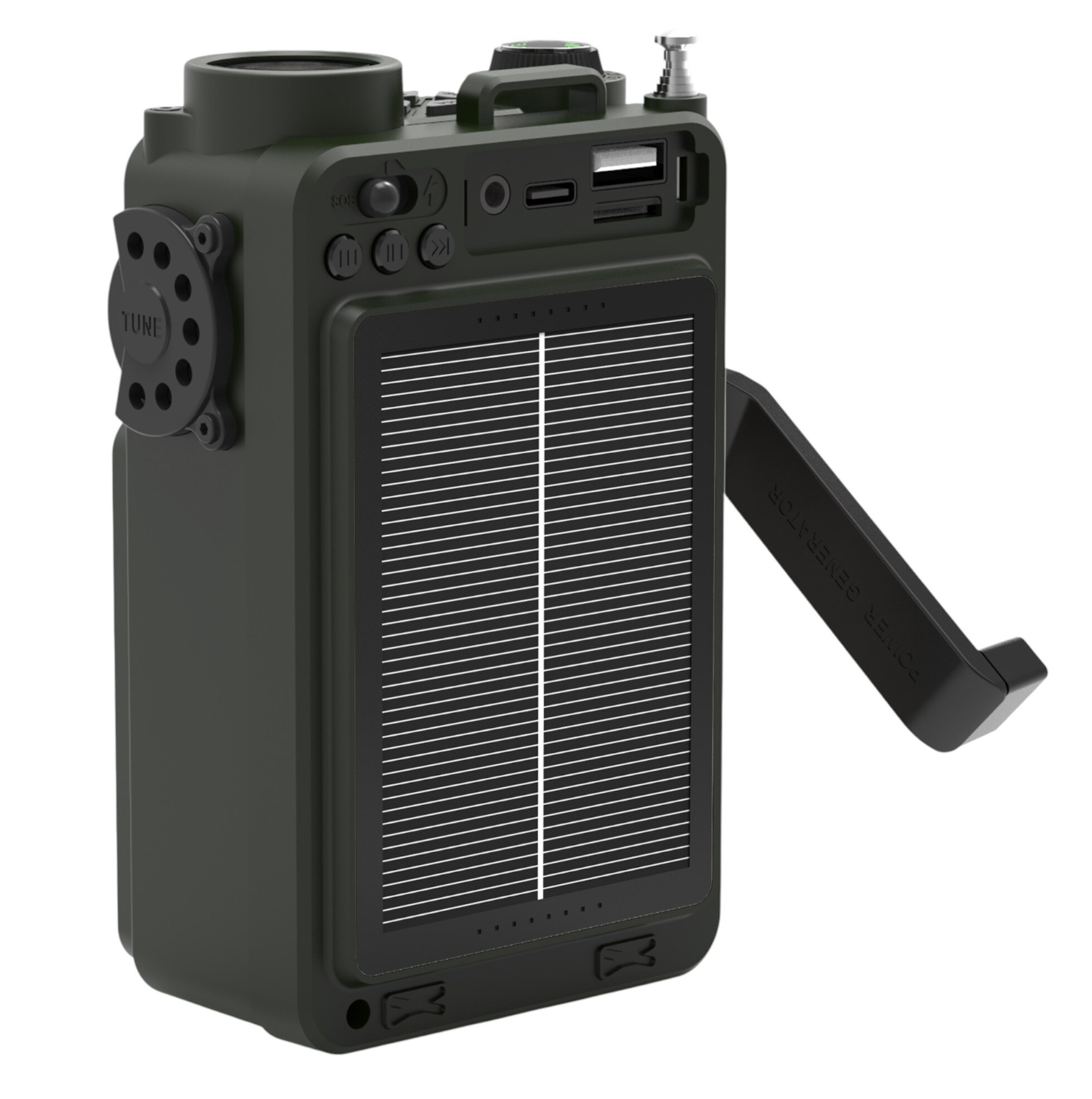 JB Tacticals R12 Emergency Radio - Green