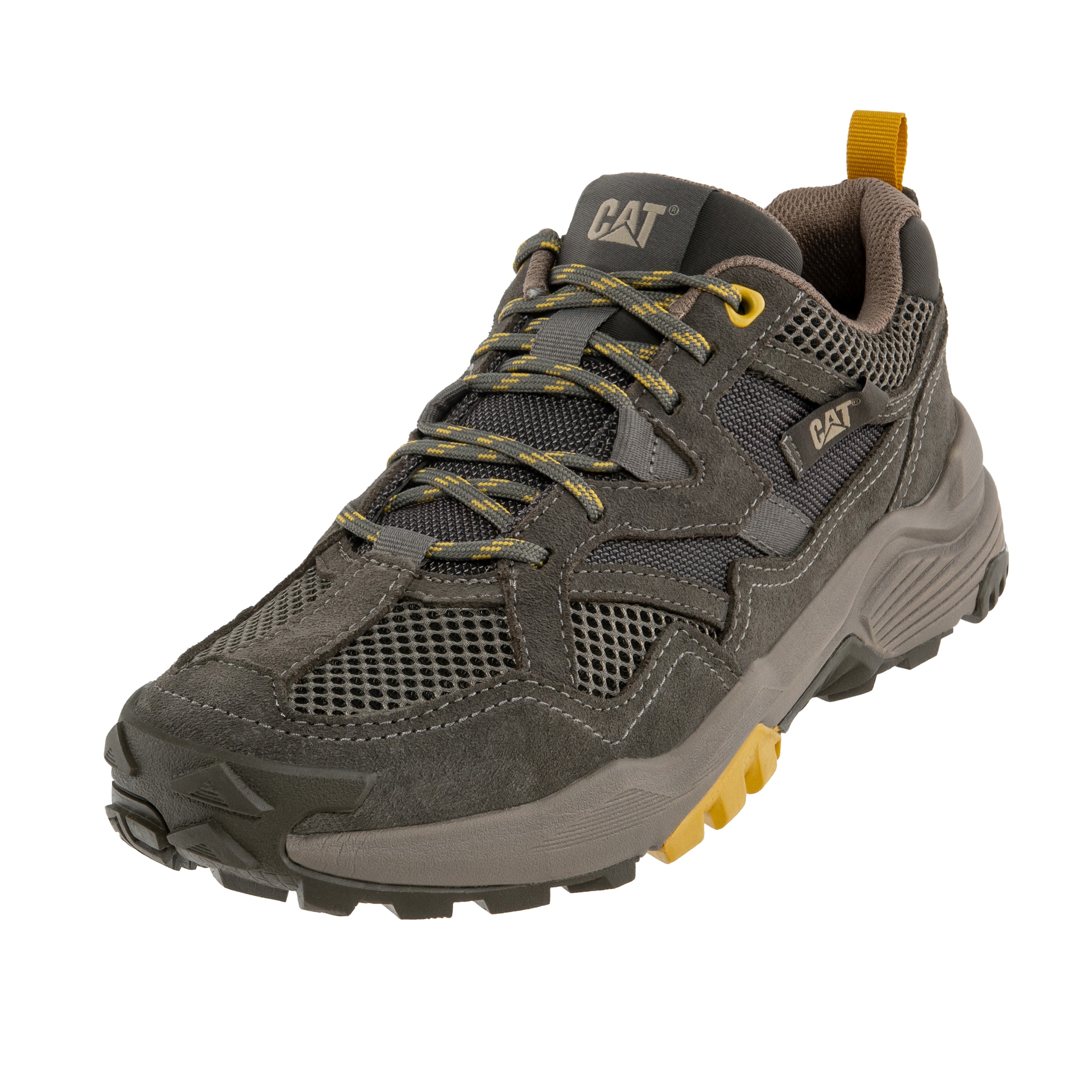 Cat Footwear Grapple Suede Mesh Shoes - Worn Brown