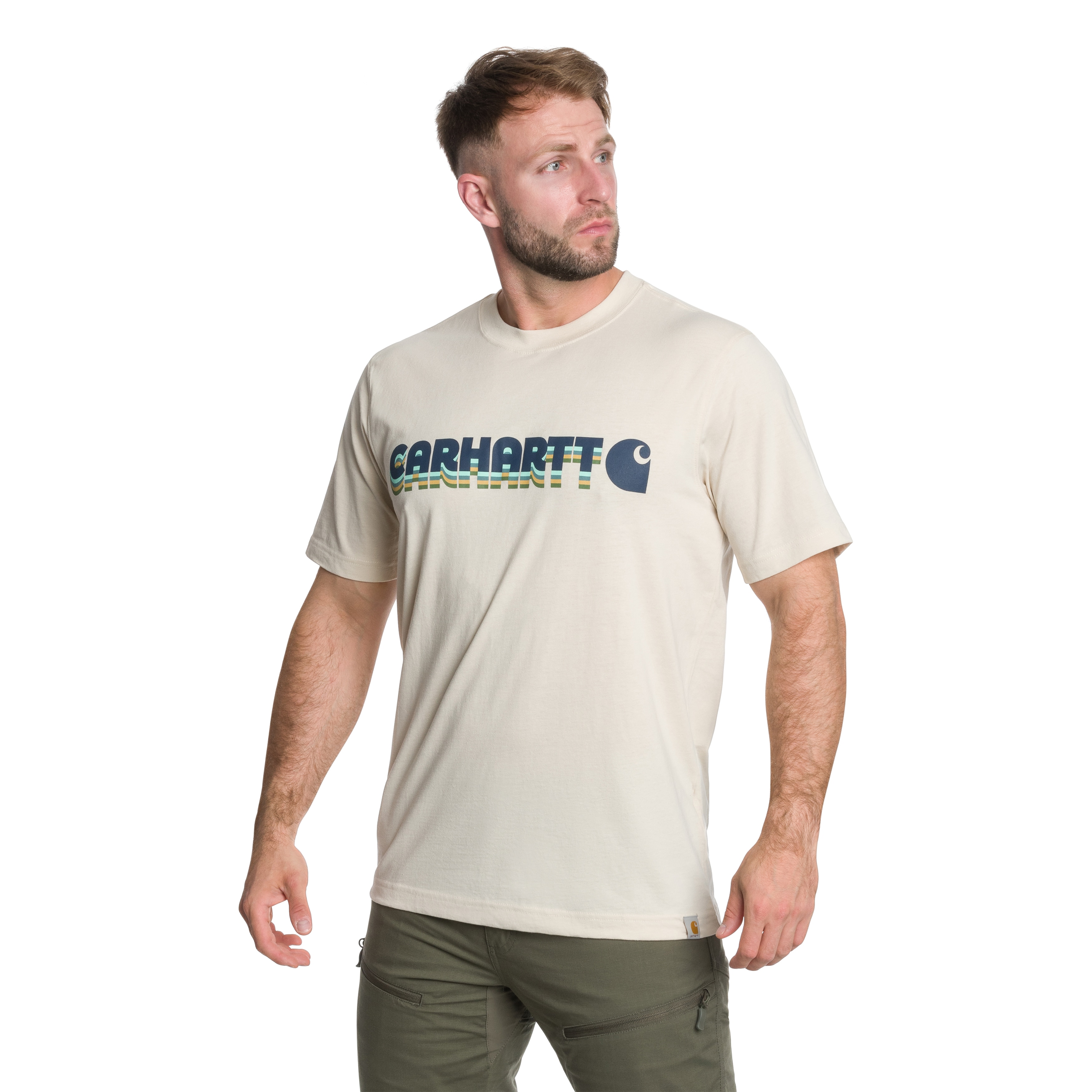 Carhartt Irvine Layered T-shirt - Oat Milk