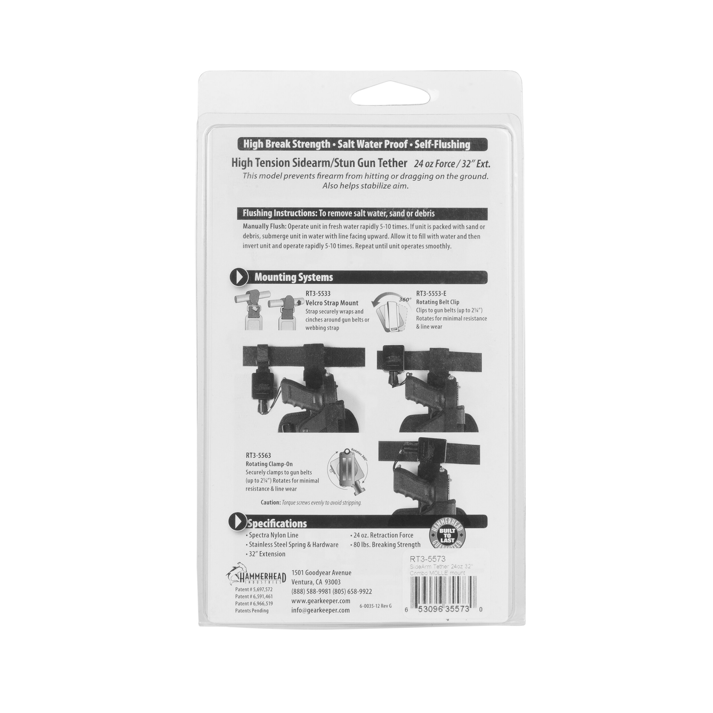 Gear Keeper Combo MOLLE Mount Tactical Retractor 680 g