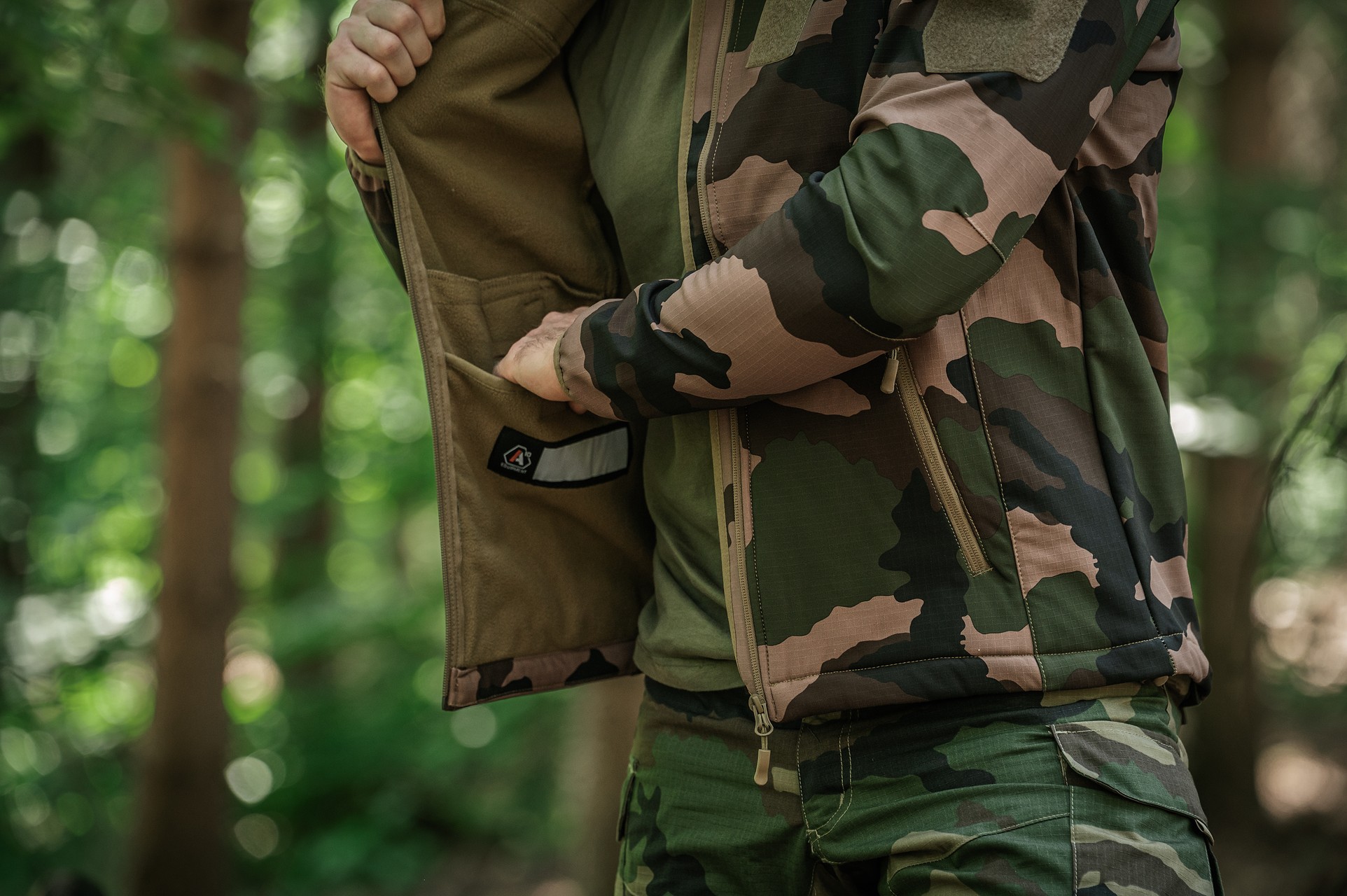 A10 Equipment Softshell Fighter Jacket - CCE Camo