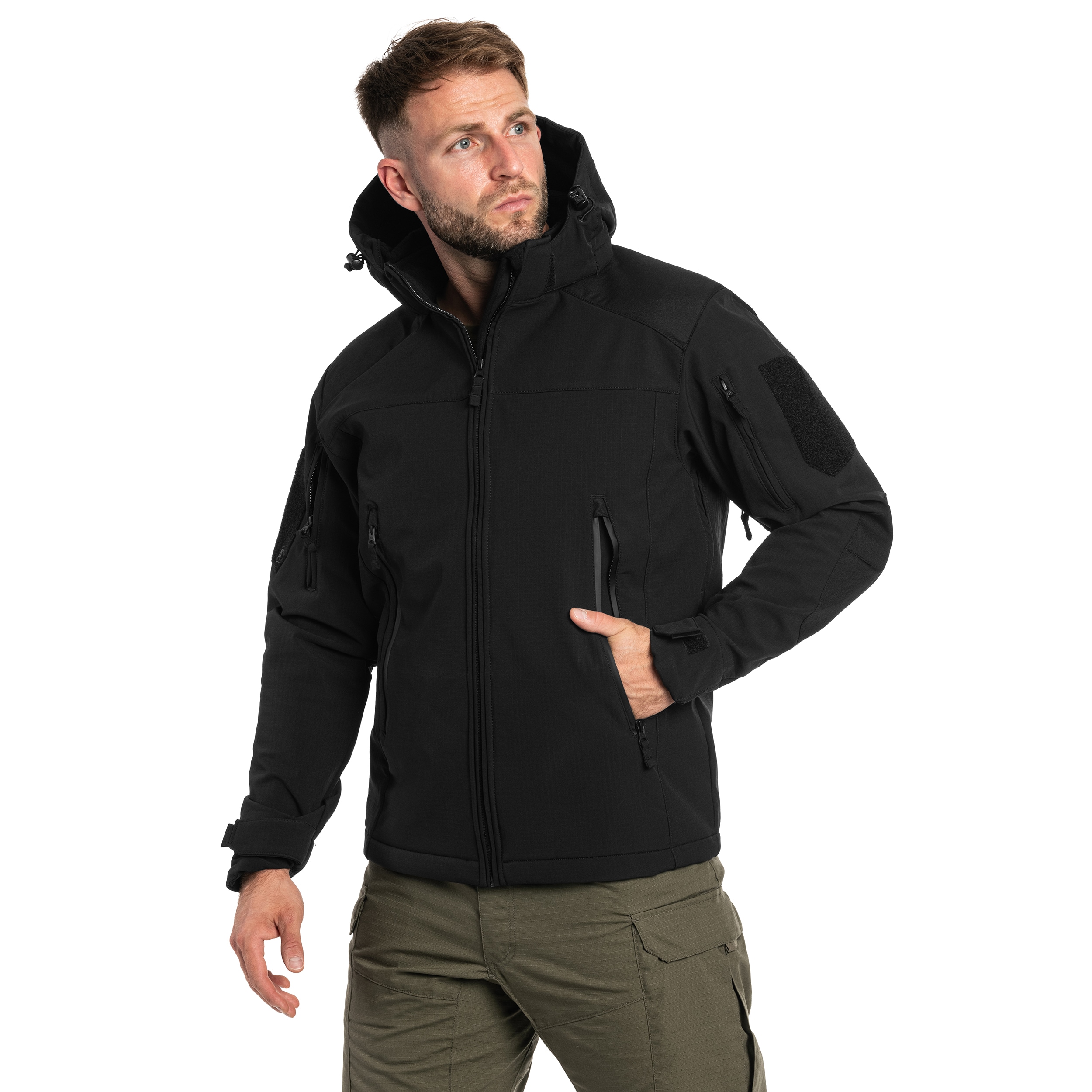 A10 Equipment Softshell V2 Fighter Jacket - Black