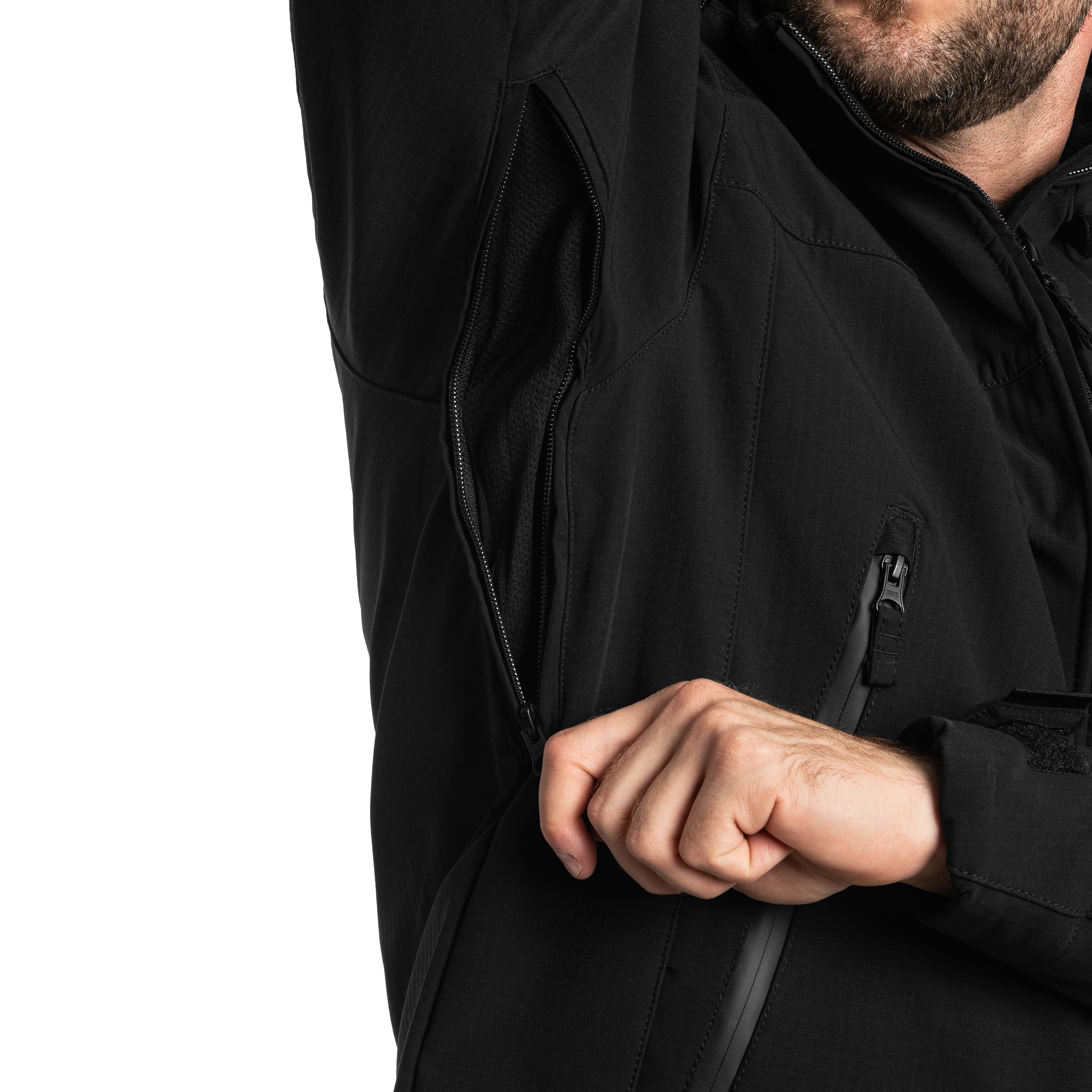 A10 Equipment Softshell V2 Fighter Jacket - Black
