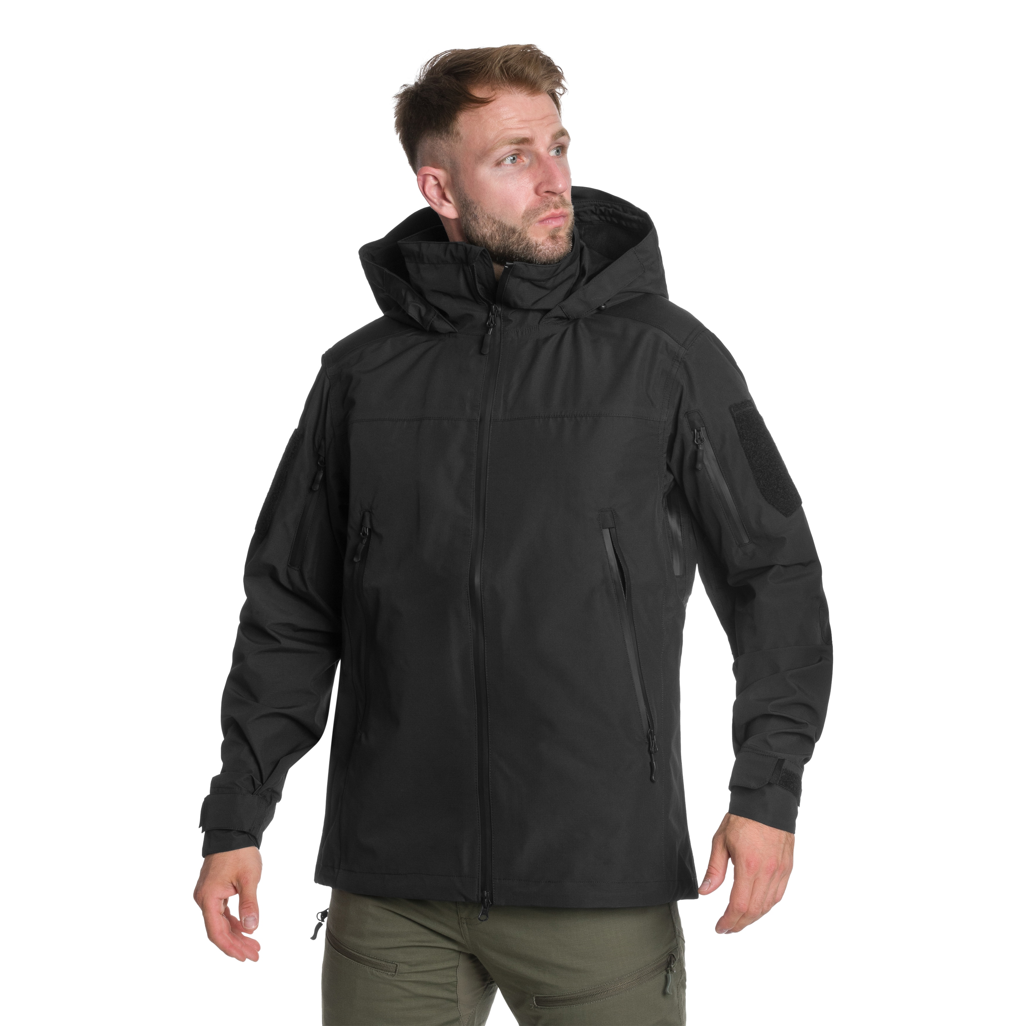 A10 Equipment Fighter Hardshell Parka Jacket - Black