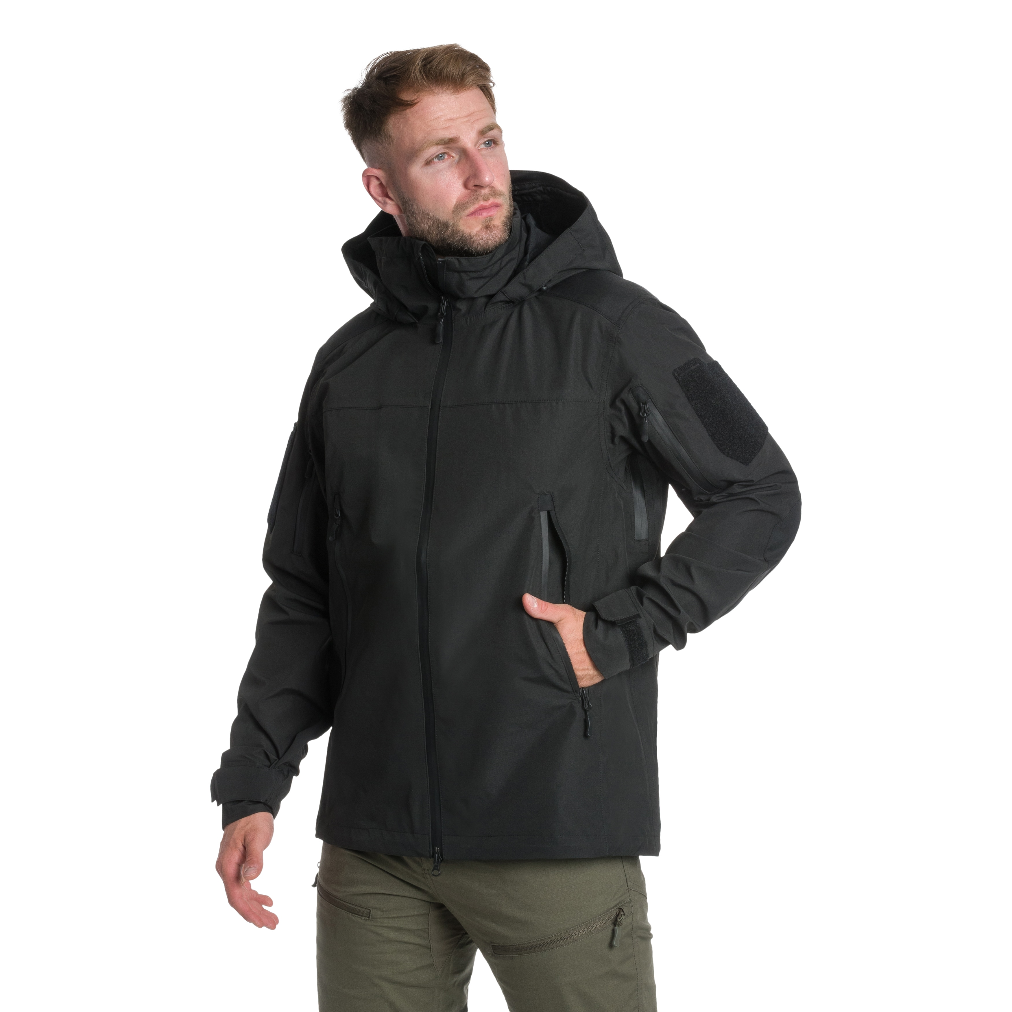 A10 Equipment Fighter Hardshell Parka Jacket - Black