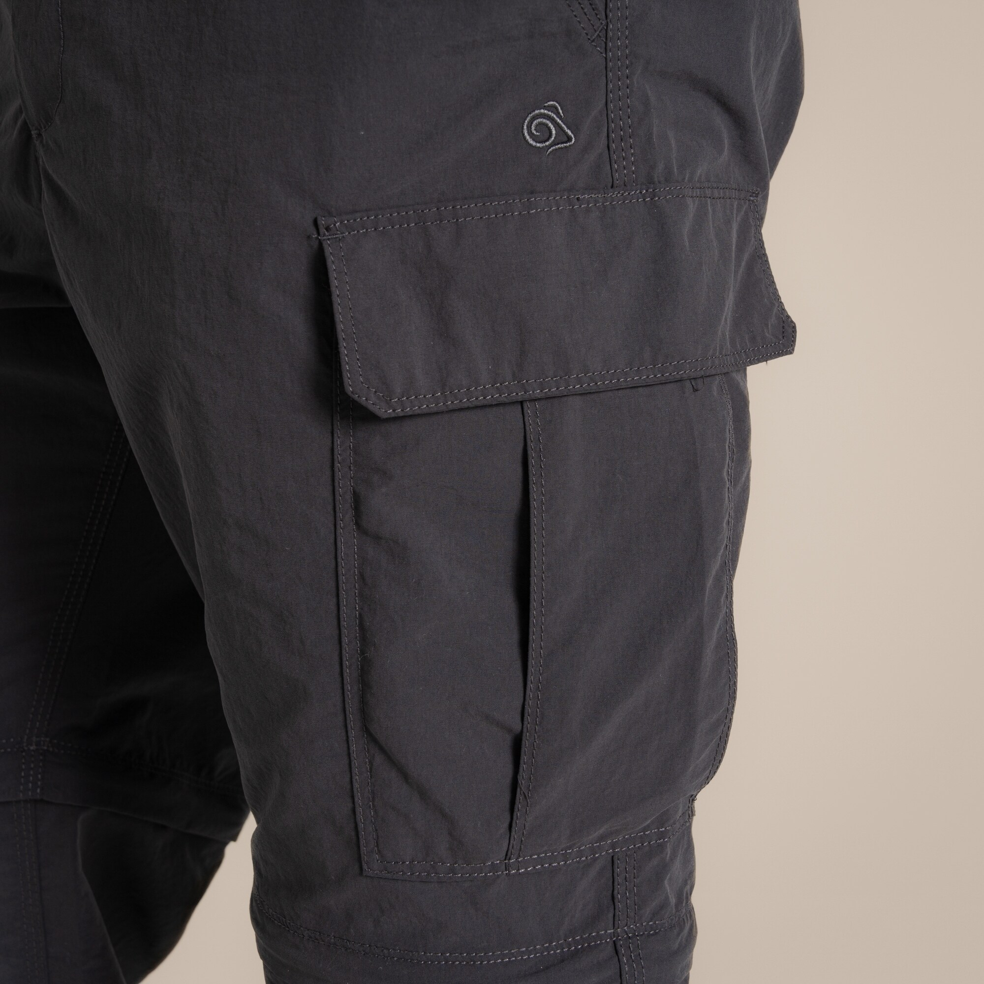 Craghoppers NosiLife Convertible Cargo III Pants - Black Pepper