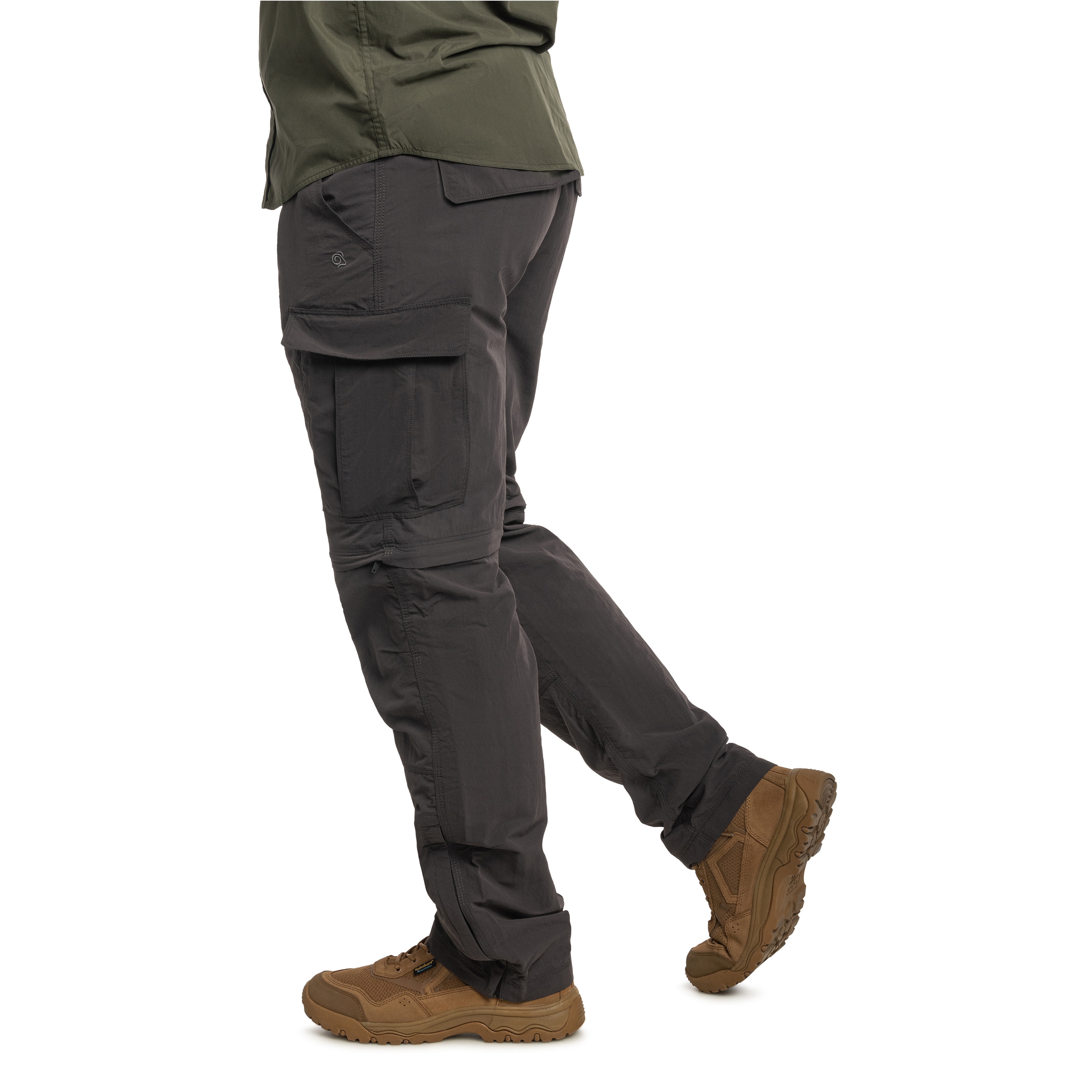 Craghoppers NosiLife Convertible Cargo III Pants - Black Pepper