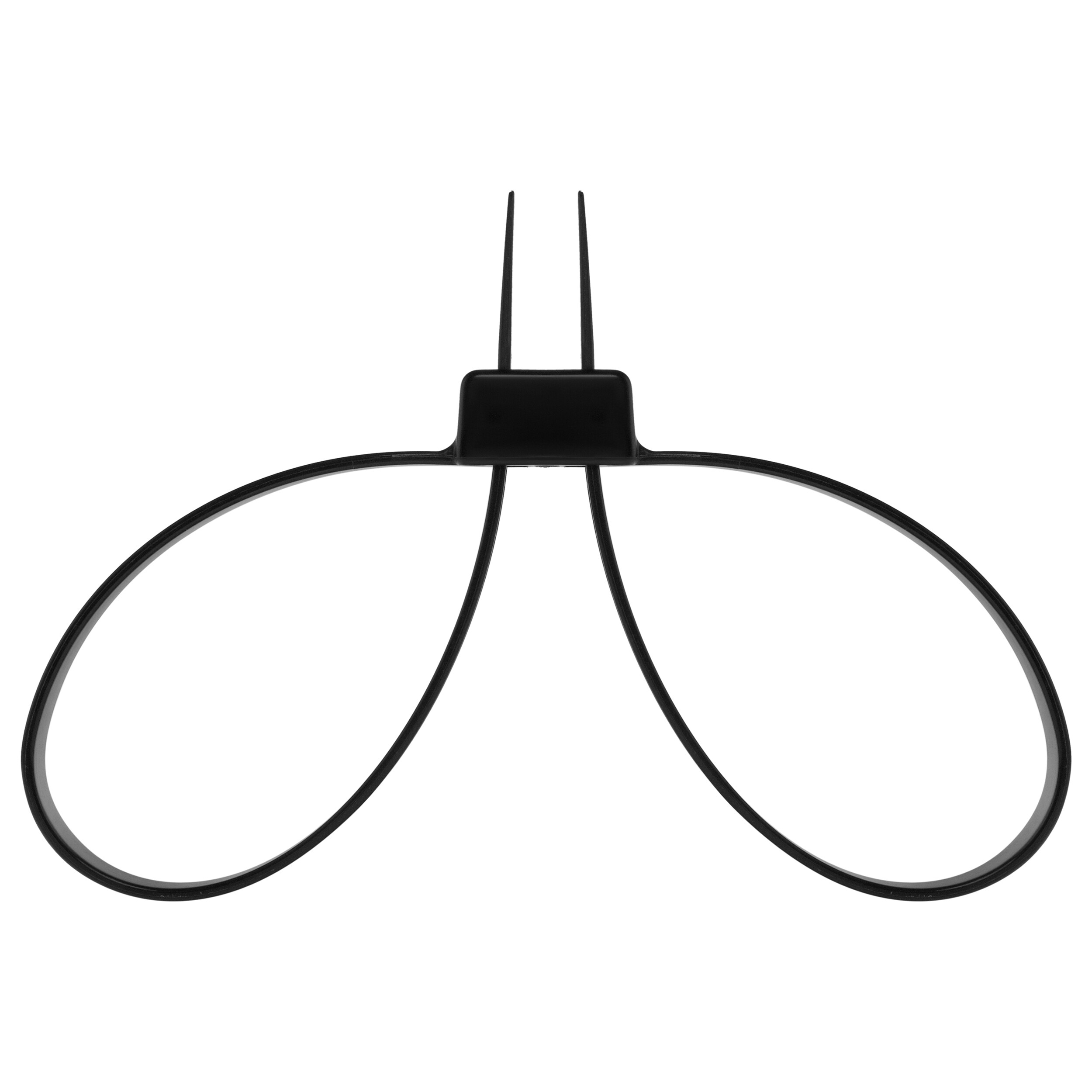 Mil-Tec Black Disposable Plastic Handcuffs - 2 pcs.